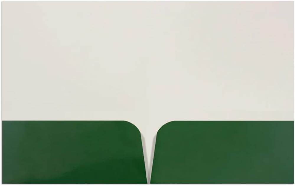 JAM PAPER Custom Printed Semi-Gloss Folders with Round Corner Pockets - Personalized Logo & Text - 10 pt C2S - Green - 250/Pack