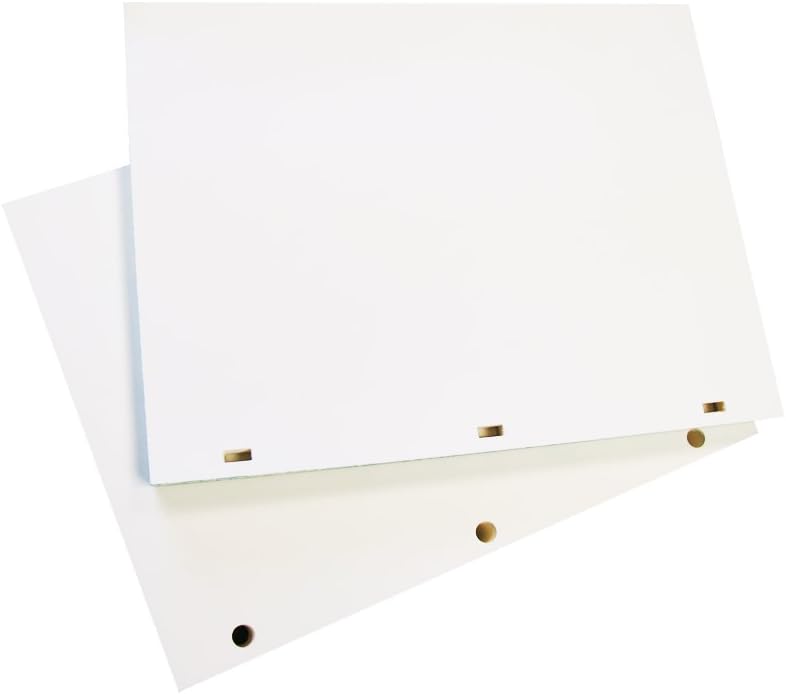 Archival Paper Watermarked 32lb Minute Paper - 11" X 8-1/2" - 100% Cotton, Acid-Free, Blank Sheets for Minute Books or Ledgers- (200 Round Holes)