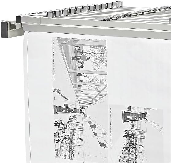 Adir Mobile Blueprint Storage Rack - Adjustable Mobile Blueprint Holder, Vertical Architect Drawing Rack with Wheels, Poster Display, Construction Plans Holder (Without Blueprint Clamps)