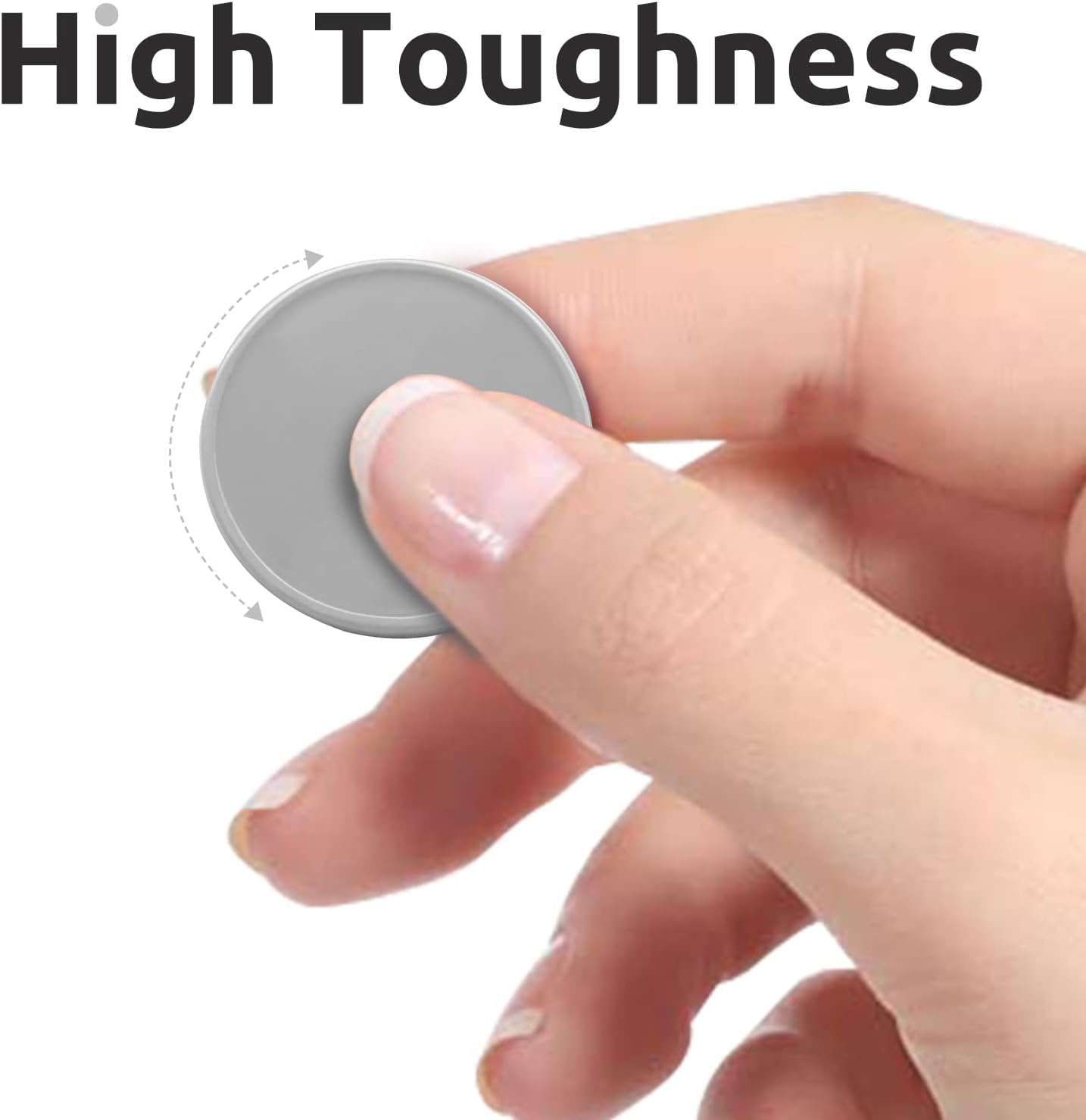 Set of 100 Opaque Plastic Learning Counters Mini Poker Chips Game Tokens with Storage Box (LightGray, 1 Inch)