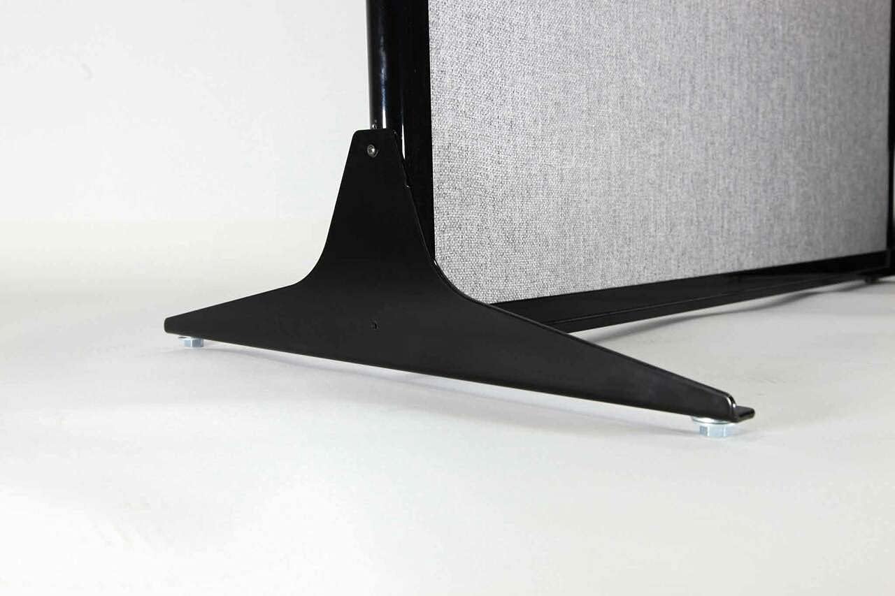 Versare Workstation Partition | Portable Wall Divider | Modern Office Cubicle | Free Standing Privacy Screen | Flexible Work Space | 33" x 70" Blue Spruce Fabric Panels