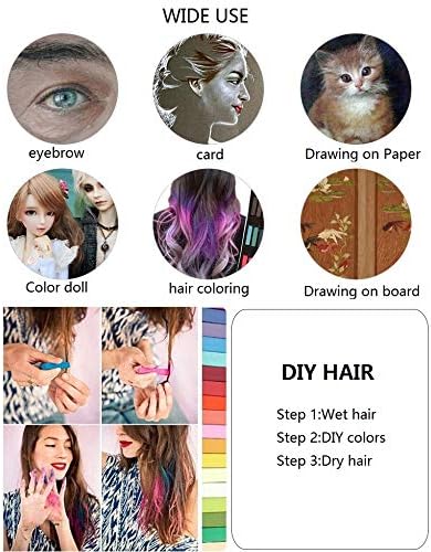 Non Toxic Artist Pastels,Square Soft Pastels Set,Chalks 12/24/36/48 Colors Soft Dry Pastel Artist Chalk Pastel Sticks for Office School Art Drawing Painting Supplies Professional Art Pastel (24Pcs)