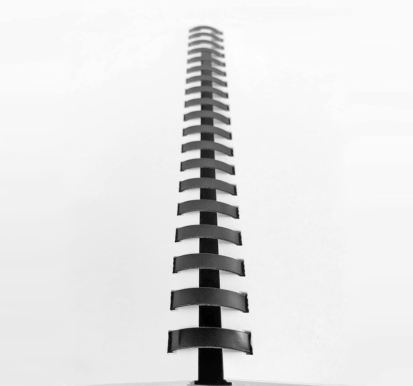 TOTiyea 50 Pack 19 Ring Plastic Binding Combs, 2 Inch Diameter, 450 Sheet Capacity, Letter Size, Black Comb Binding Spines