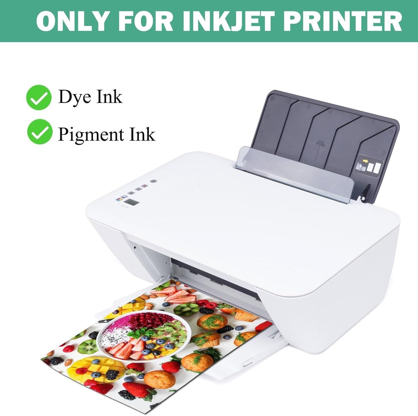 Ultra-Premium Glossy RC Photo Paper, Professional and Heavyweight Metallic Resin Coated Photo Paper, Pigment and Dye Inkjet Printer Suitable, Waterproof, 4x6, 50 Pack