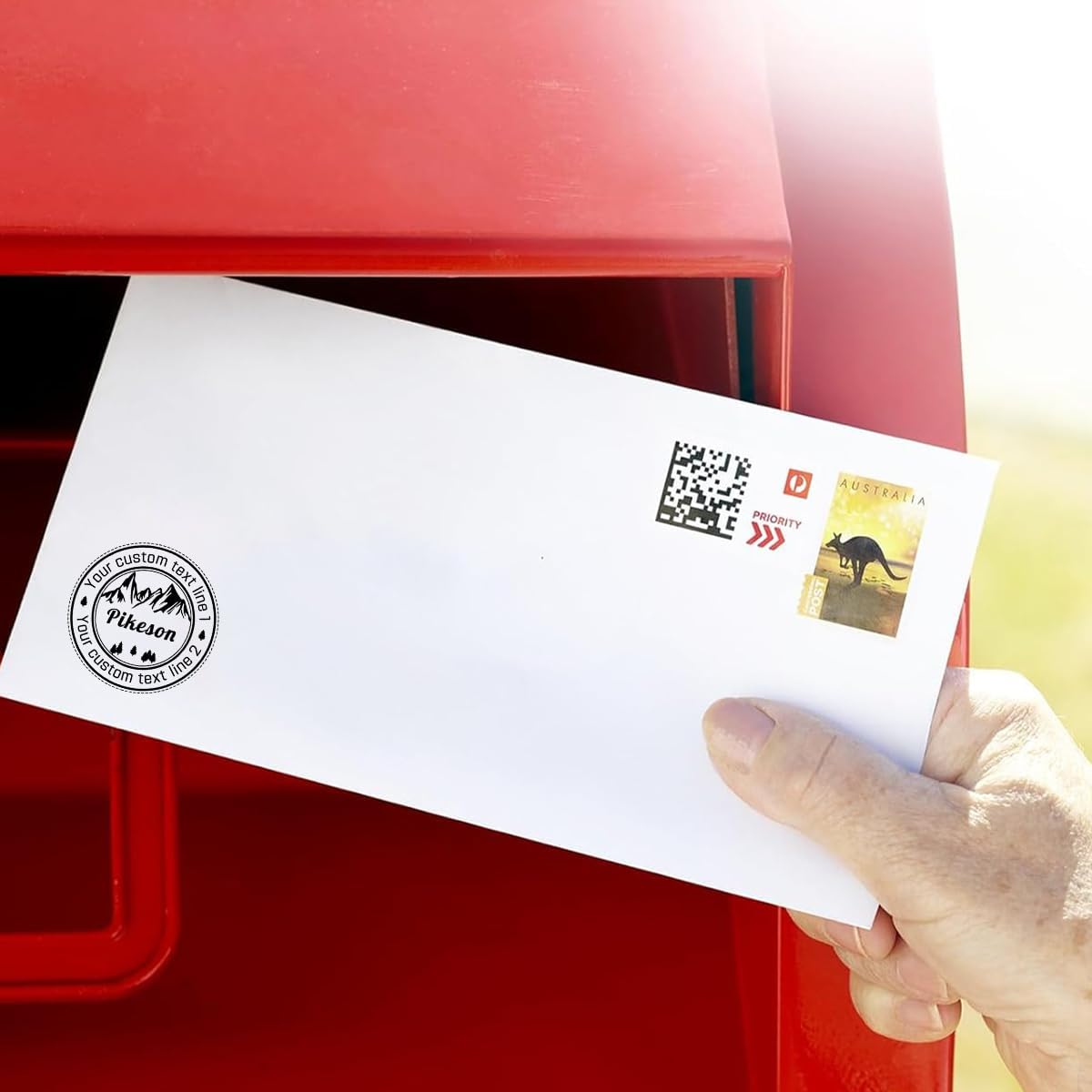 Custom Round Return Address Stamp Personalized Self-Inking Monogram Name Address Stamp Wedding Business Rubber Stamp Family Monogram Initials Design Signature Invitation Card Address Stamp, 7+ Designs