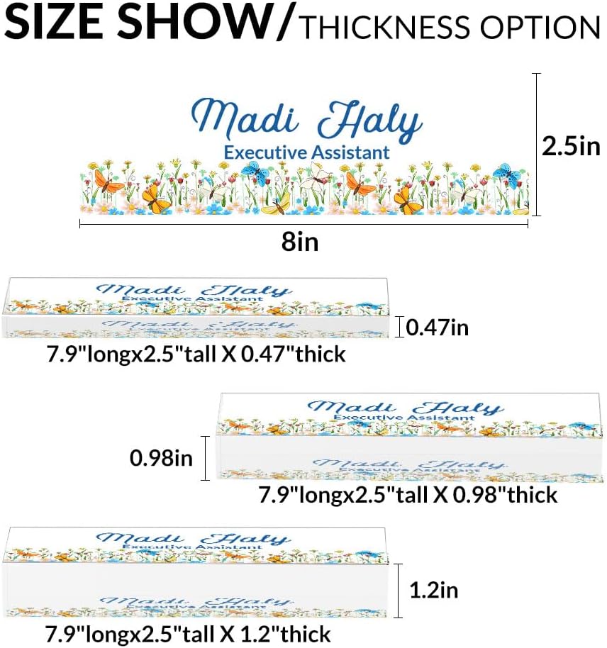 Lawyer Gifts for Women: Engraved Acrylic Desk Name Plates Personalized - Office Name Tags, Professional Desk Decor, Corporate Coworker Gifts