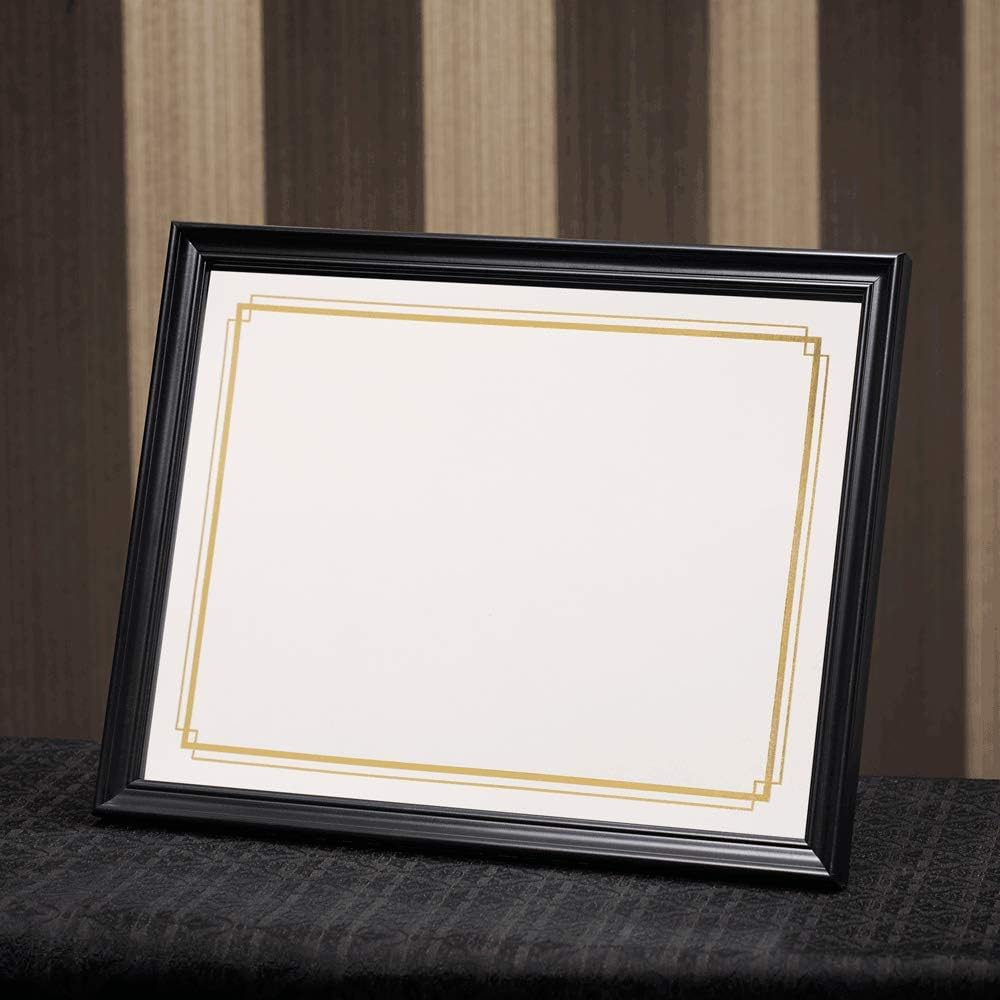PaperDirect Foil Elegance Speciality Certificates - 50 Sheets of 38lb White Paper, 8½" x 11", Double Gold Foil Border, Perfect for Awards, Students, Employees, Volunteers, Course Completion, Diplomas