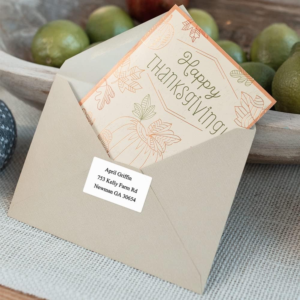 690 pcs Phomemo Thermal Sticker Label, Multi-Purpose Self-Adhesive Tag for M110, M220, M108, M250, M260, M120, M200, M221, M150 Label Maker Machine, 1.96'' x1.18'' (50x30mm), Black on White