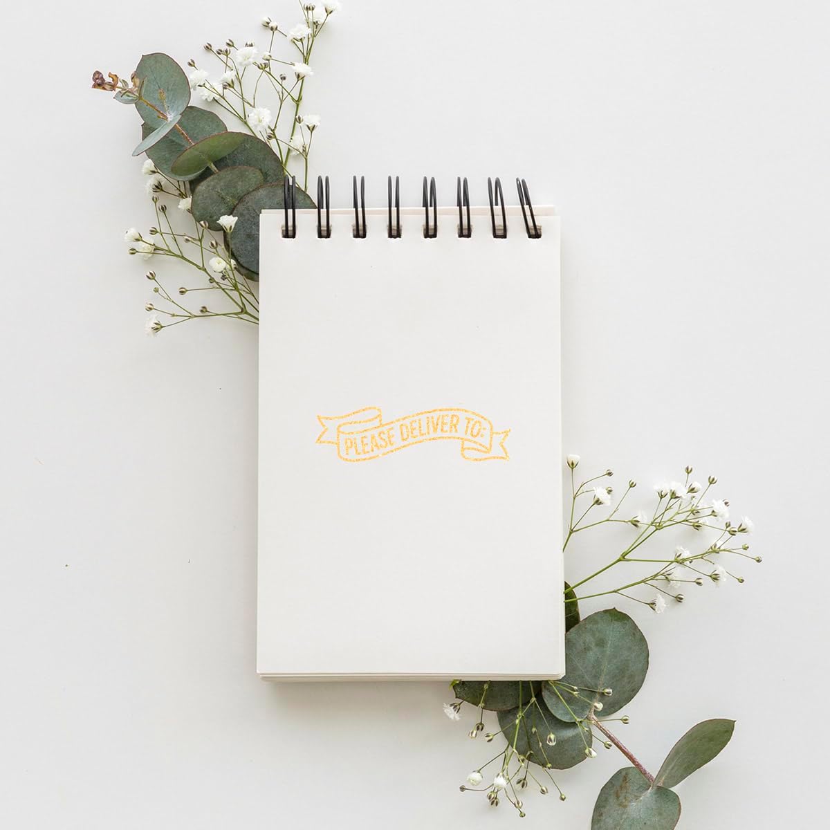 Please Deliver to Rubber Stamp, 1.3inch Stamp for Scrapbooking Card Making Crafting