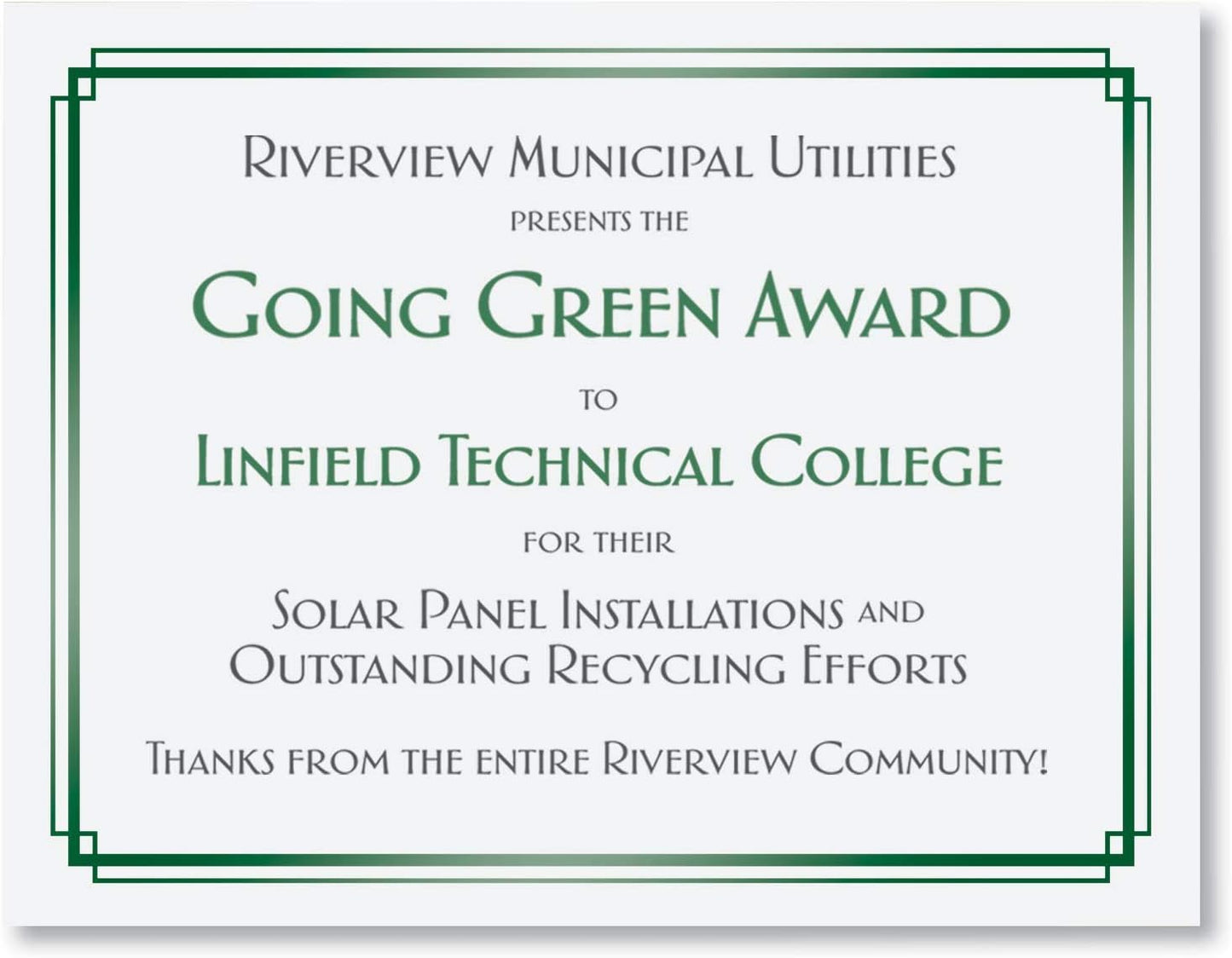 PaperDirect Foil Elegance Specialty Certificates, 50 Sheets of 38lb White Paper, 8½" x 11", Double Green Foil Border, Perfect for Awards, Students, Employees, Volunteers, Course Completion, Diplomas