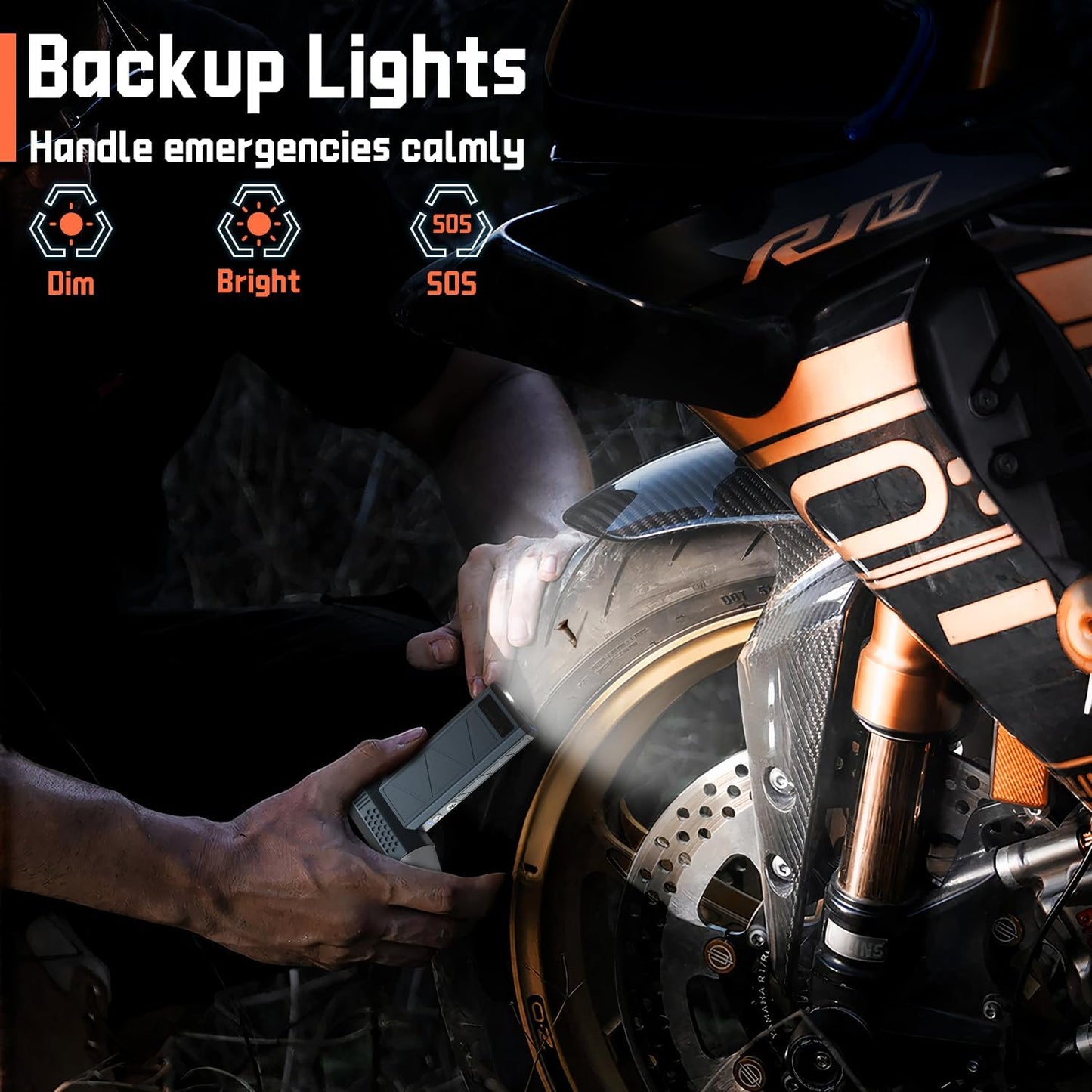 Compressed Air Duster, 360000RPM, 52m/s, Cordless Electric Air Duster with Flashlight, 4-Speed Adjustable Mini Air Blower Gun, USB-C Charging