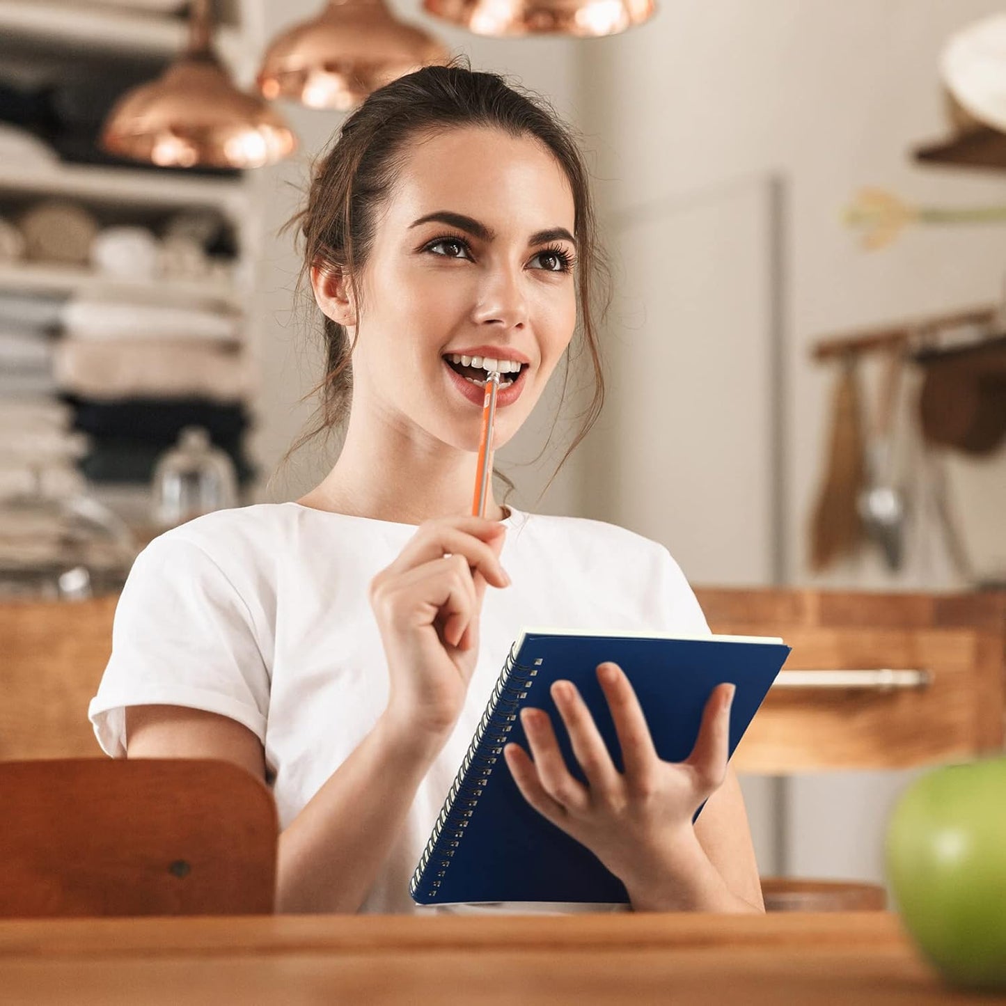 Yahenda Spiral Notebook Bulk A5 Journal Lined 8.3'' x 5.5'' Writing Composition Paper Small Notepad Subject Notebook for Students Office Business Back to School Supplies(Deep Blue,36 Pcs)