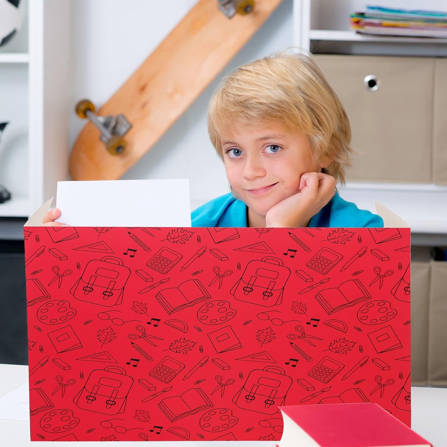 Crtiin 24 Pcs Privacy Folders for Students Desk Dividers Standard School Privacy Cardboard Board Testing Dividers Shield for Classroom Teacher Supplies Keep Eyes from roving(Cute)