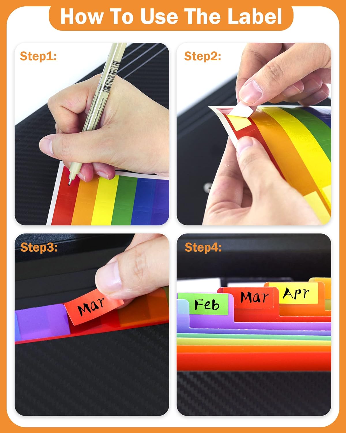 Cesil 3Pcs Accordian File Organizer Expanding File Folder, 13 Pockets File Holder Organizer, A4 Letter Size Paper Document Receipt Organizer Accordion Filing Folder for Classroom, Home, Office