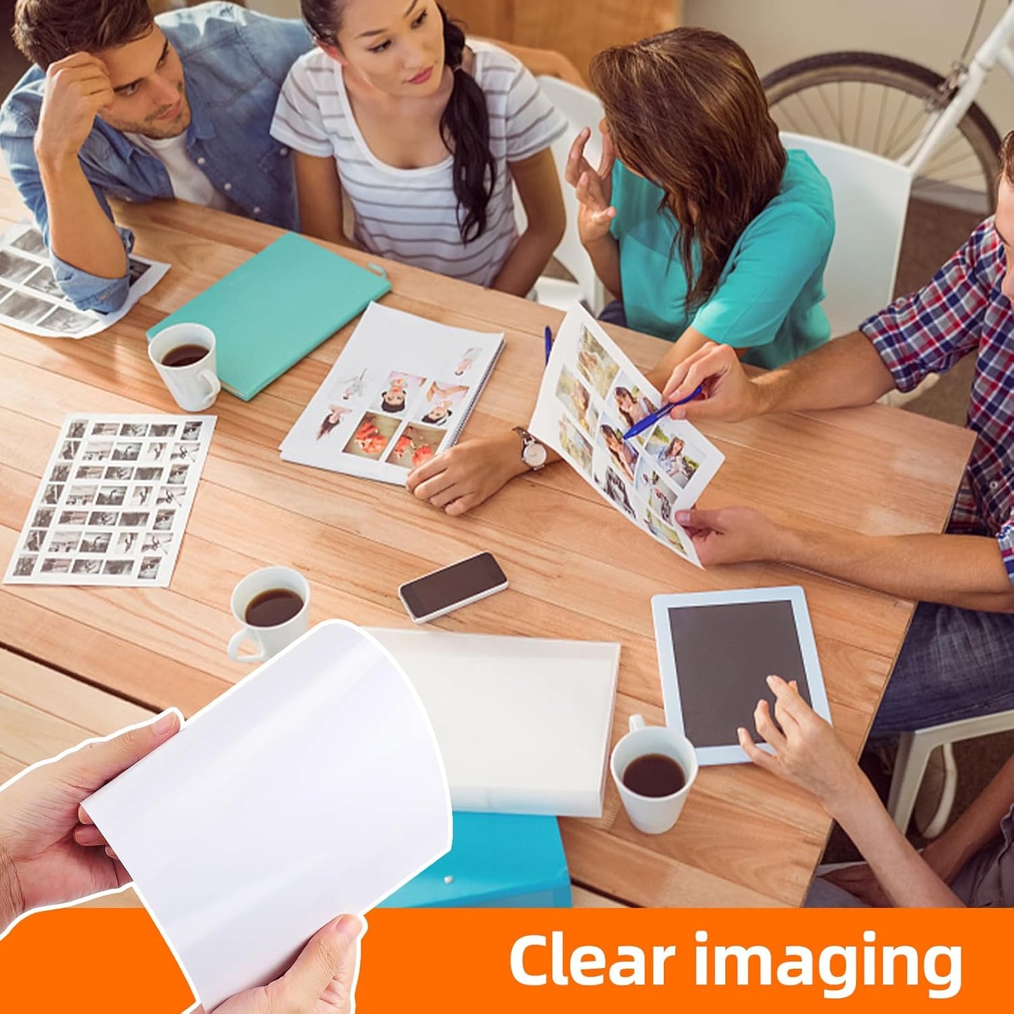 Photo Paper Single-Sided High Gloss,8x11.5 Inch, Pack of 20 Sheets, 200 g/㎡, White,Fits for Thermal Sublimation, Inkjet, laser and photo Printers, No Color Difference