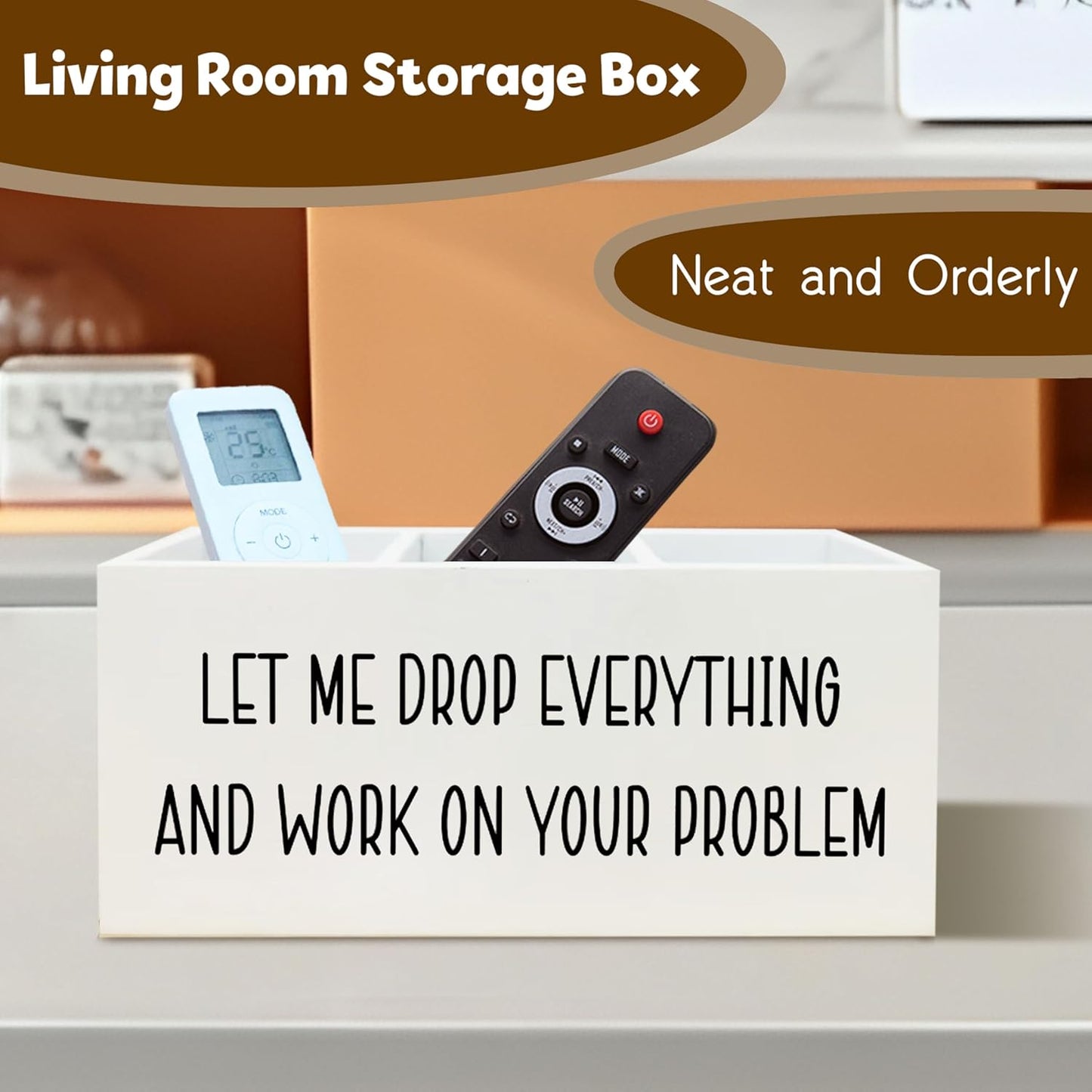 Funny Pen Holder for Desk, Office Humor Gifts for Women Men Coworkers Boss, Work Humor Gifts, Let Me Drop Everything Funny Wooden Pen Pencil Holder Organizer for Office Desk Accessories