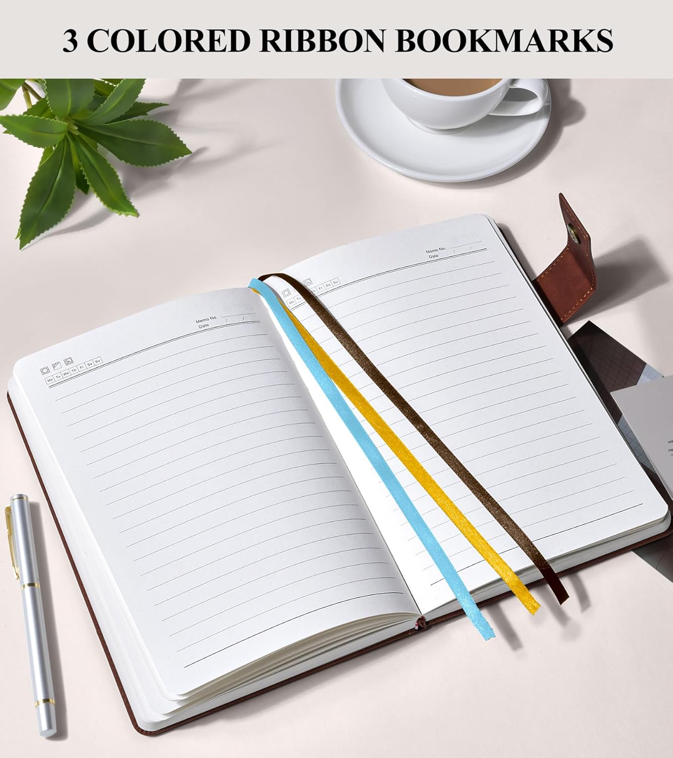 365 Page Thick Lined Journal Notebook for Men Women, A5 Leather Journals for Writing, Hardcover Notebooks for Work, School, Note Taking,Travel, Business,Personal Diary, College Ruled 5.9" x 8.4"