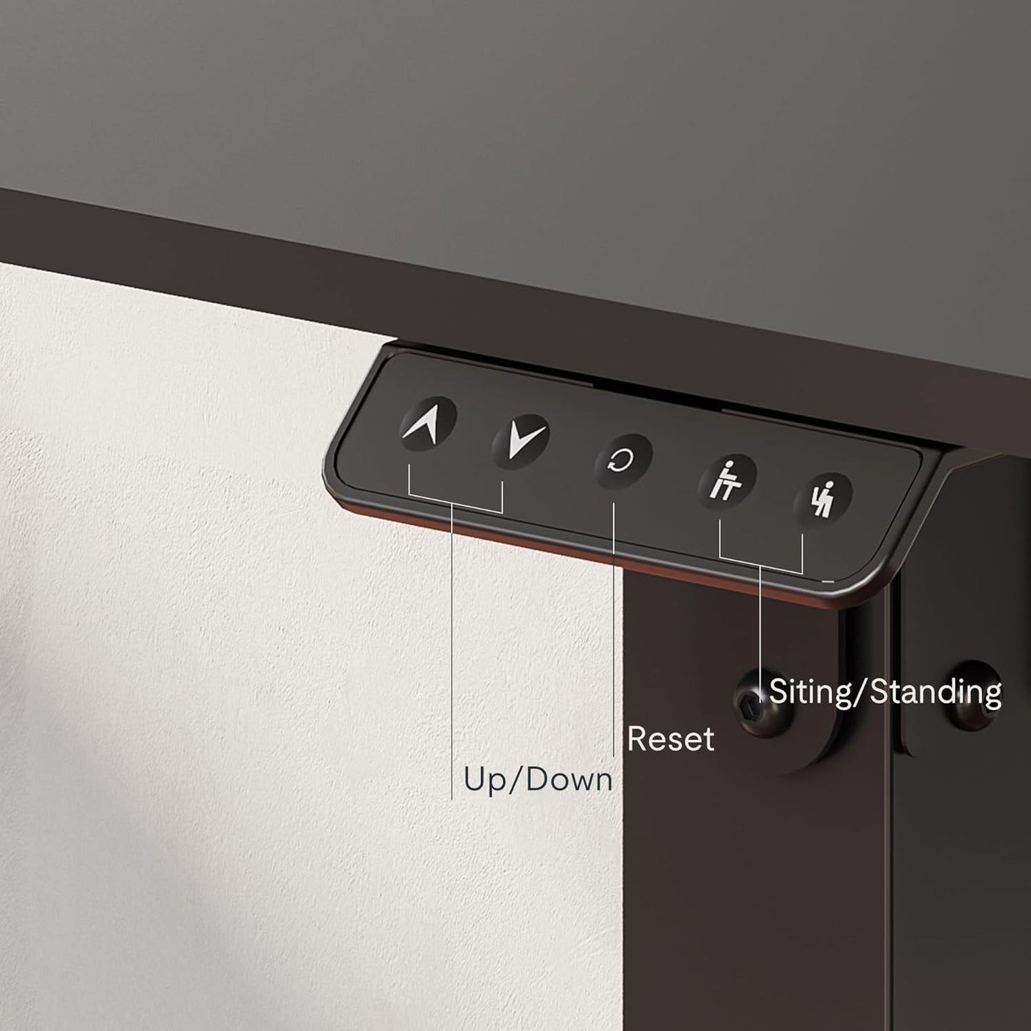 FLEXISPOT 4 Leg Standing Desk 71 x 32 Inch Electric Adjustable Height Sit Stand Desk with Splice Board Home Office Desk, Black Top + Black Frame