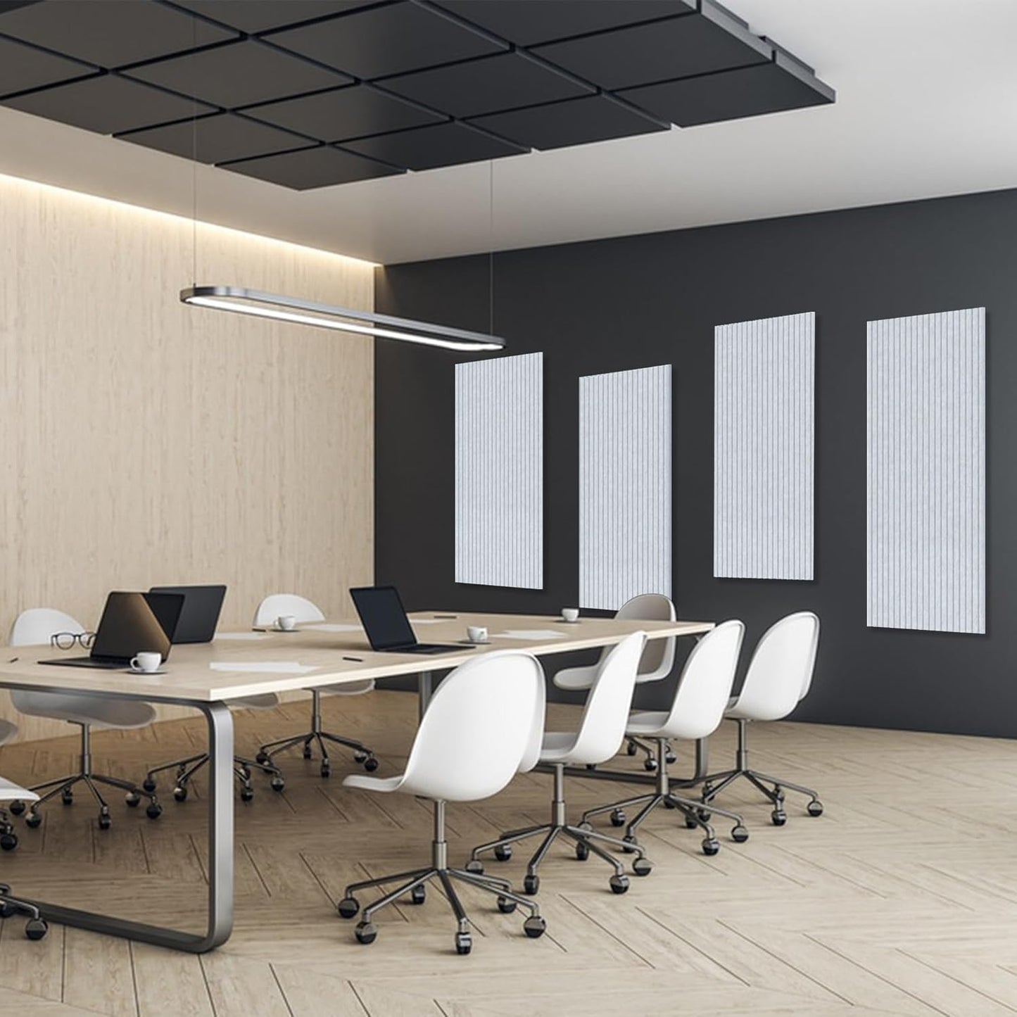 Acoustic Panels,10 Pack Sound Panels,48"x24"x0.4" Soundproof Wall Panels,High-Density Large Acoustic Panels,Decorative Sound Dampening Panels,Light Camel