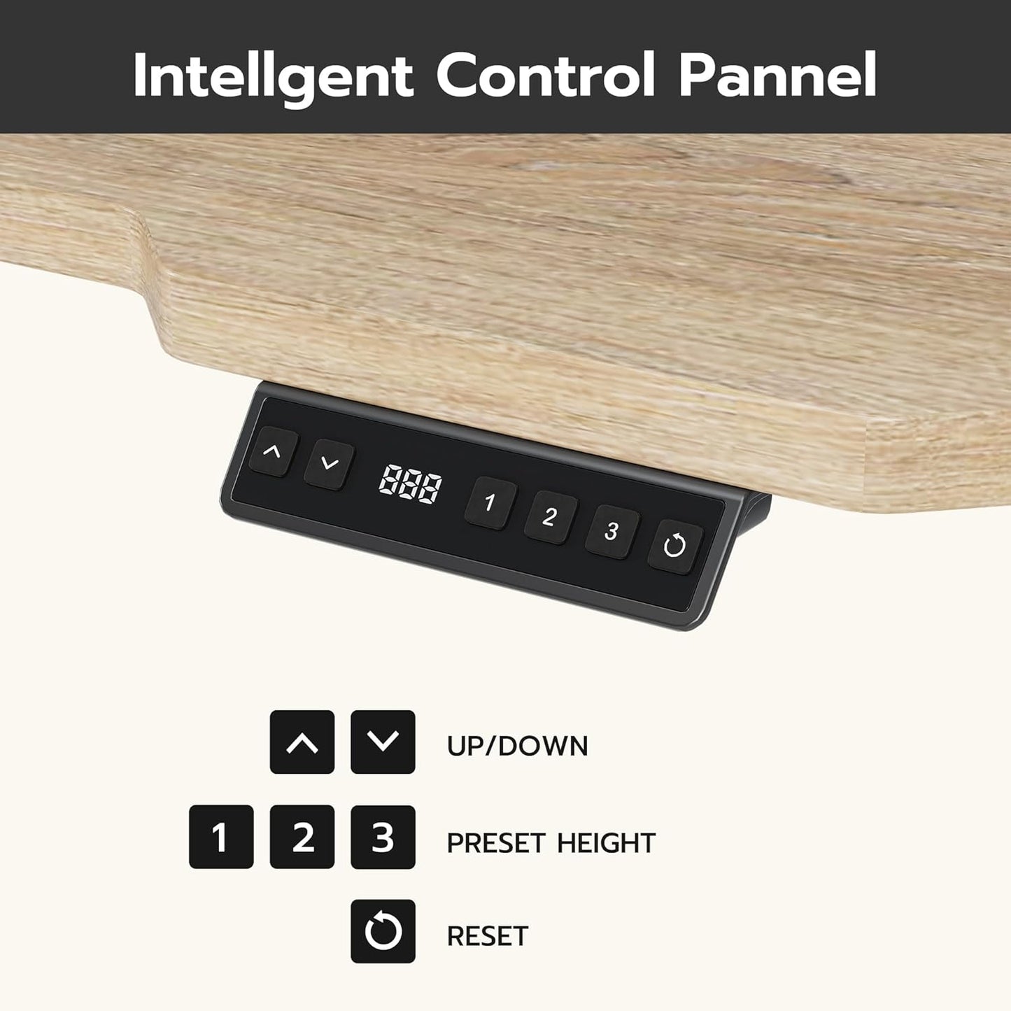 59 Inch L Shaped Standing Desk Adjustable Height, Electric Corner Standing Desk, Sit Stand Computer Table with Reversiable Splice Board,Light Rustic Brown