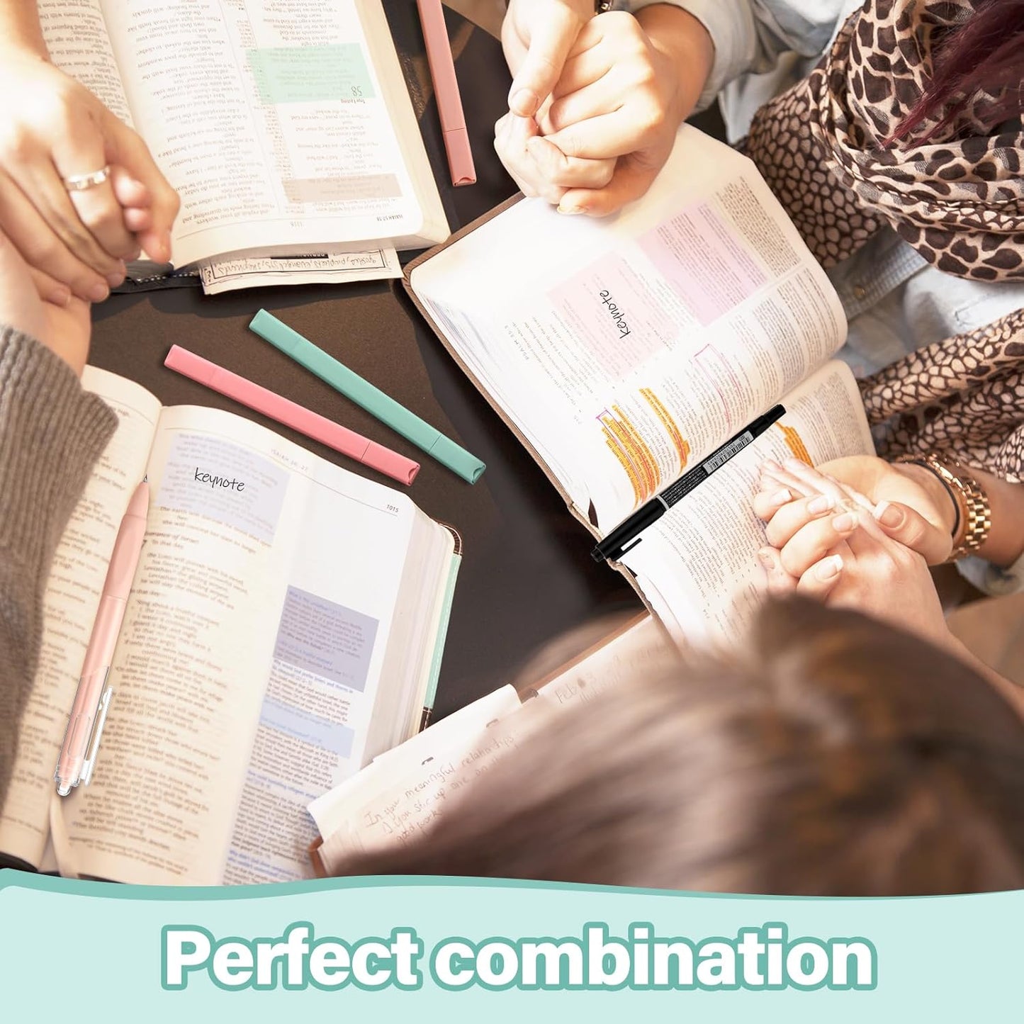 Jutom 38 Pcs Book Annotation Kit Aesthetic Highlighters Gel Pens Set Sticky Notes Tabs Markers Dual Ended Highlighter Quick Dry Ink Pens for Office Annotating Books(Light Color,Square)