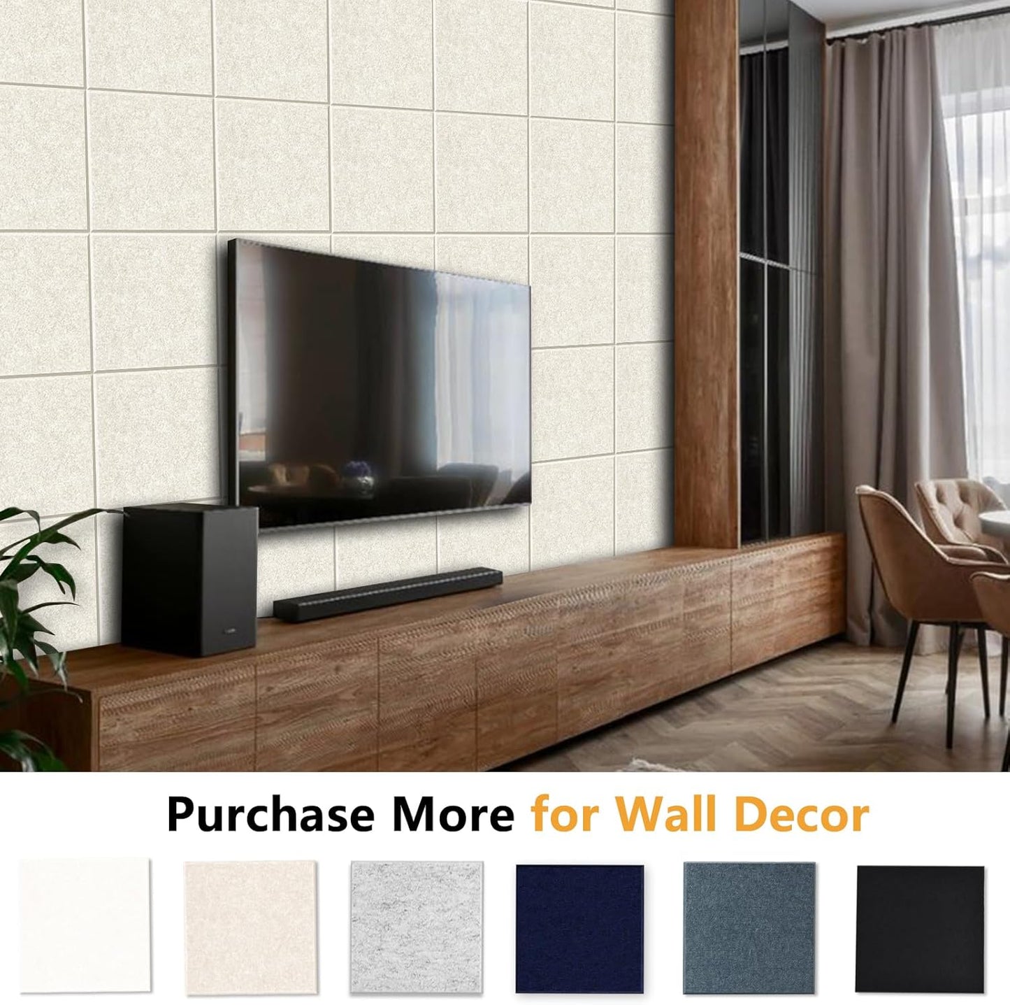 Thick Cork Board for Wall with Pins, 36" x 24" Bulletin Board Self-Adhesive Pin Board | Customized 6 Packs Felt Tiles for Office Home Wall Decor