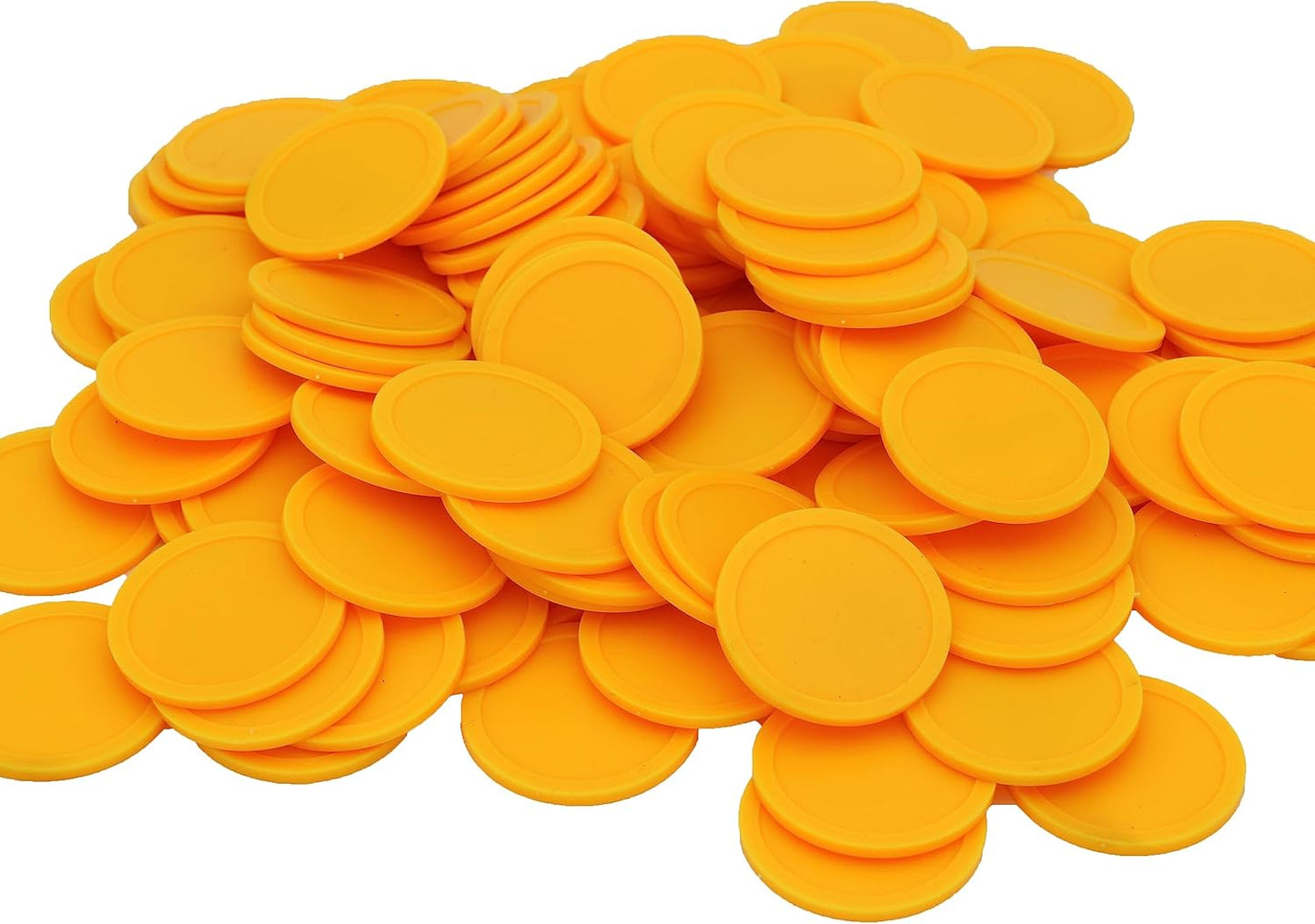 35MM/1.37-inch Box of 120 Counting Coins for Poker Chips and Game Coins (Yellow, 35MM/1.37-inch)