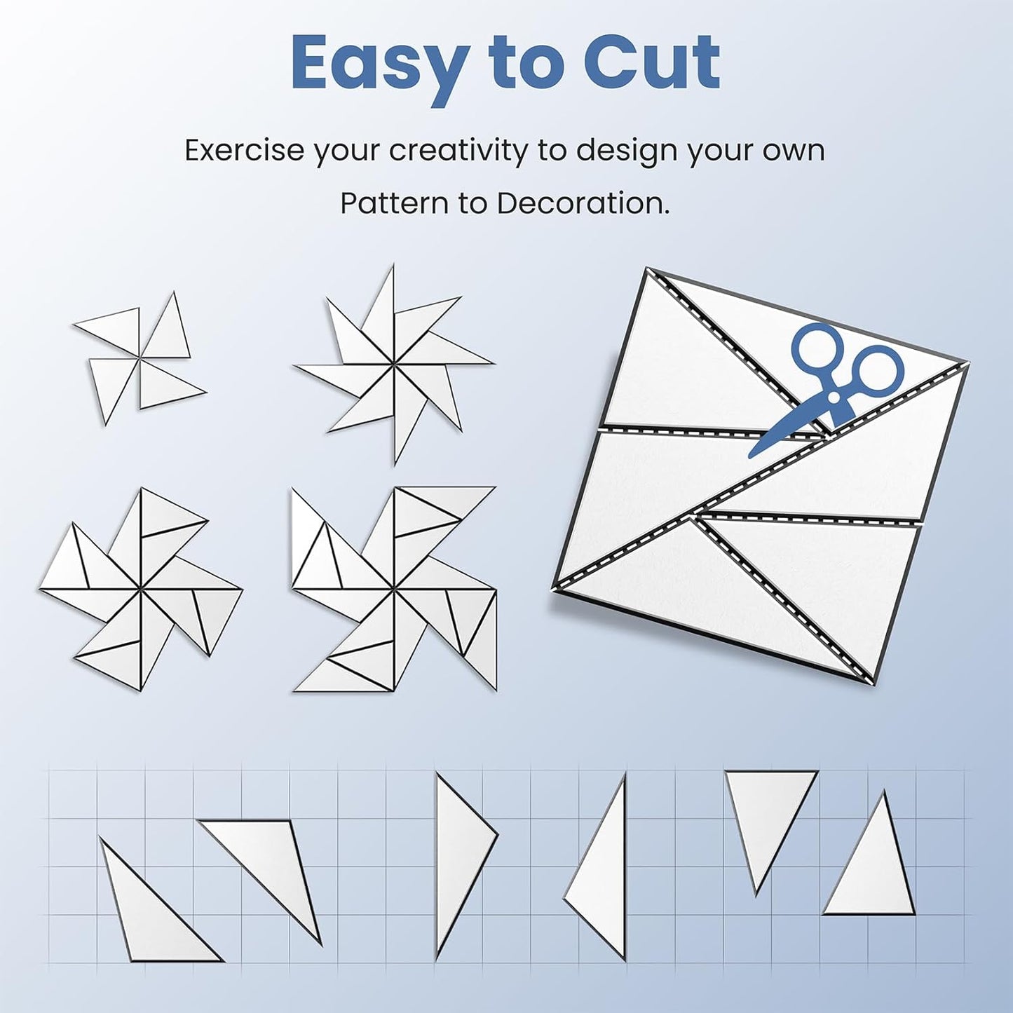 18 pack Acoustic Panels With Self-Adhesive, 12"X 12"X 0.4"Sound Proof Foam Panels, Sound Panels High Density, Soundproof Wall Panels for Home Studio Office- BlackBase + WhiteFace V1