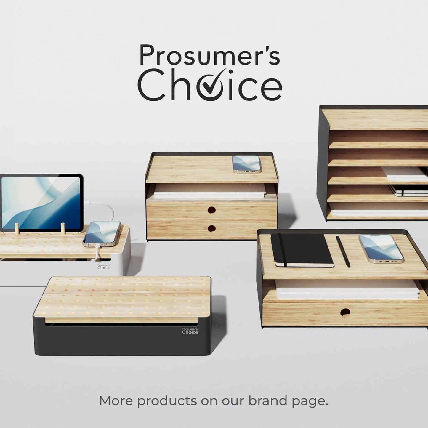 DesktopOrganizer-1drawer Prosumer's Choice Desk Paper Organizer Tray Wood - Ideal Solution and Size for Clean Desktop Setup - Suitable Desktop Organizer, Dimensions: 1.6x12.5x8.8