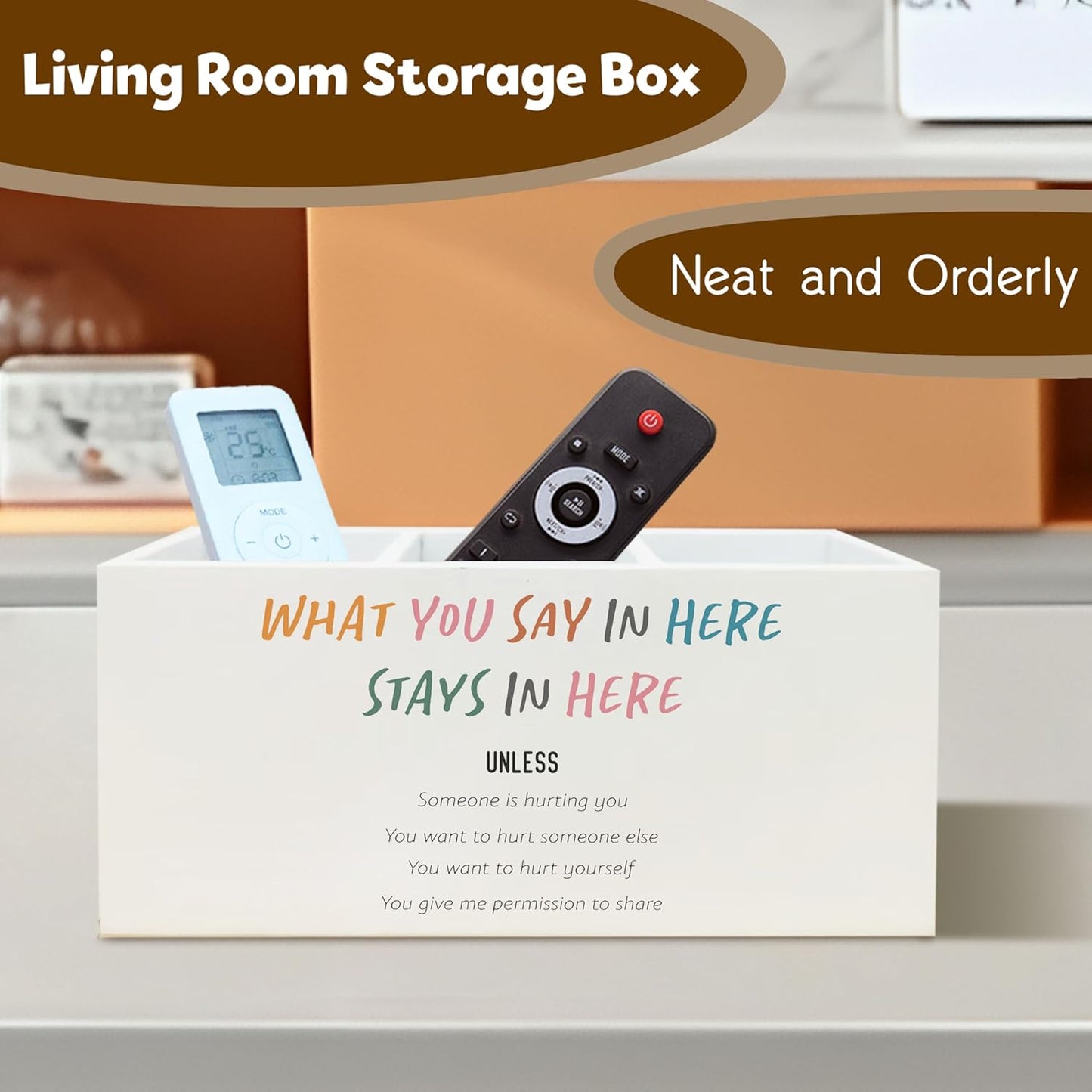 Mental Health Gifts Pen Holder for Desk, Mental Health Office Decor, What You Say in Here Stay in Here Wooden Pen Pencil Holder Organizer for Therapist Counselor Office Desk Accessories