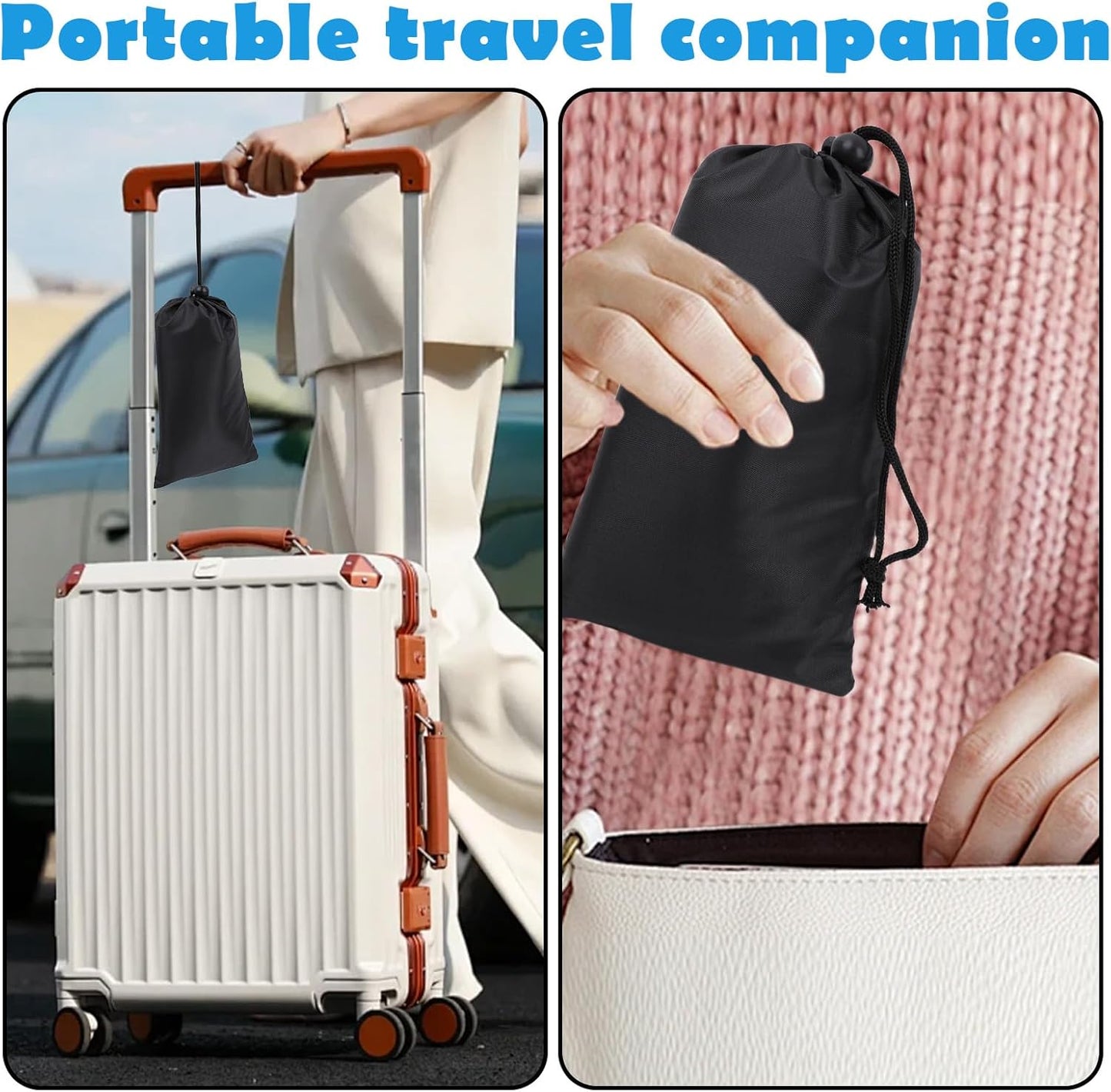 2PCS Foot Hammock Airplane Travel, Leg Rest Sling for Plane Travel