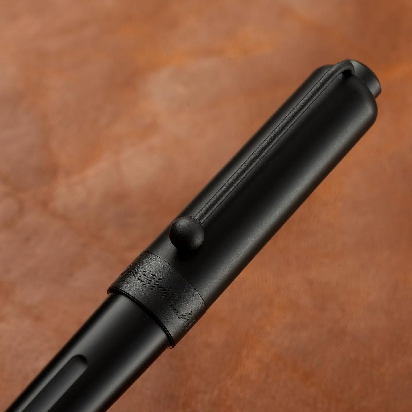 Luxury Matte Black Forest Fountain Pen Set,Titanium Black Extra Fine and Medium Nibs,Includes 2 Ink Converters,10 Ink Cartridges,15ml ink,Premium Gift Case for Calligraphy (Extra Fine Nib)