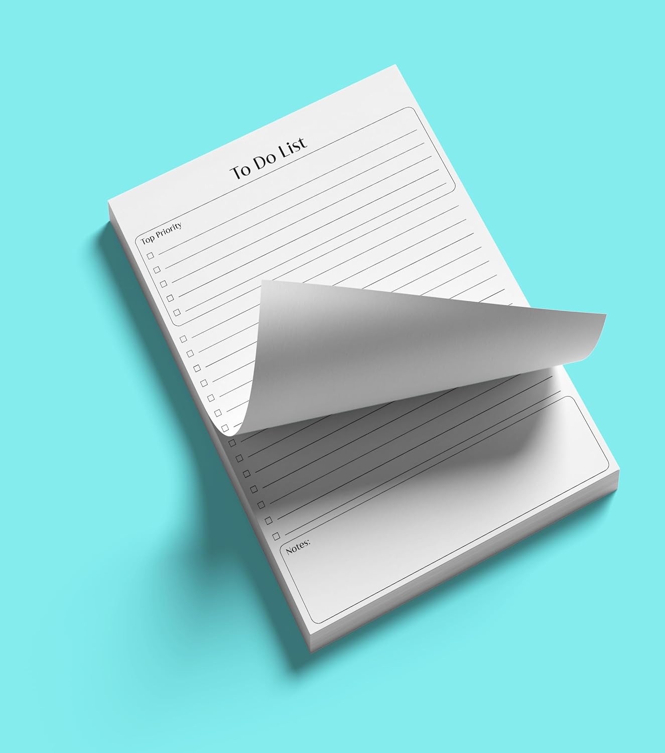 Better Office Products Mini To Do List Notepads, 5.5" x 8.5", Planning Note Pads, 50 Sheets, Daily Agenda Productivity Checklist Organizer, 100 Total Sheets (2 Pack)