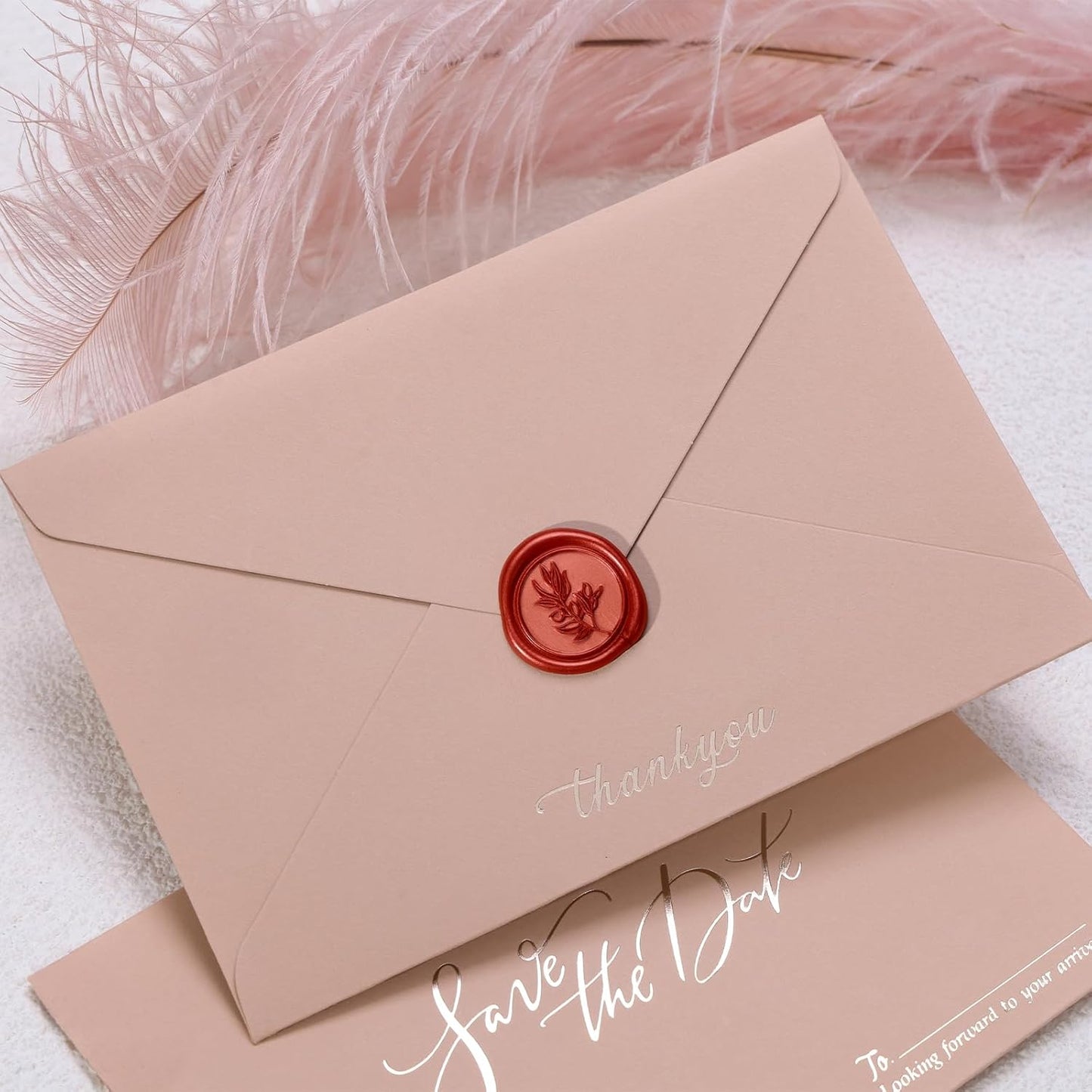 UNIQOOO Wax Seal Stickers - (3 Designs in 1 Pack) Wedding Invitation Envelope Seal Stickers, 60 Pcs Self-Adhesive Stickers, Perfect for Invitation, Christmas, Gift Wrapping