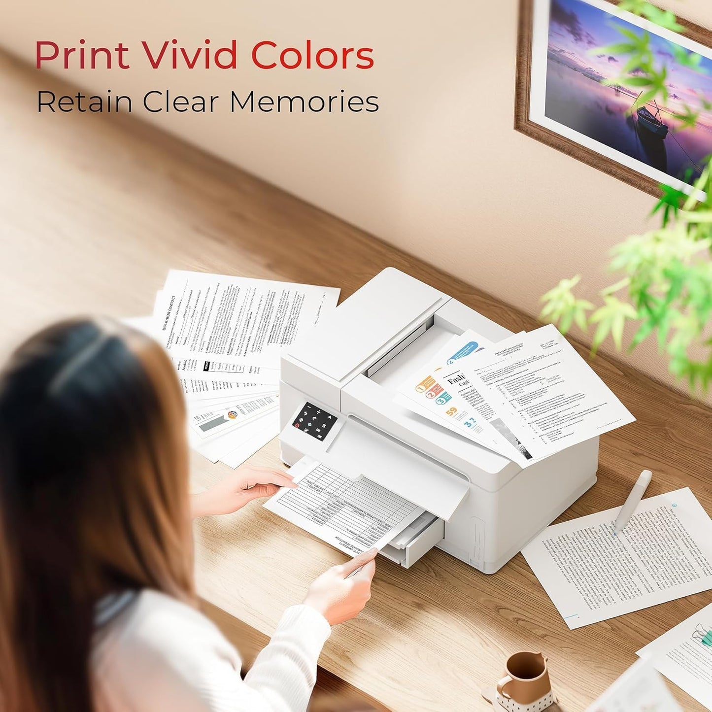 ejet 63XL Ink Cartridge Combo Pack Replacement for HP 63 Ink 63XL Ink Cartridges Black and Color for OfficeJet 3830 4650 5255 5258 4655 4652 3833 Envy 4520 4512 DeskJet 1112 3630 (1 Black,1 Tri-Color)