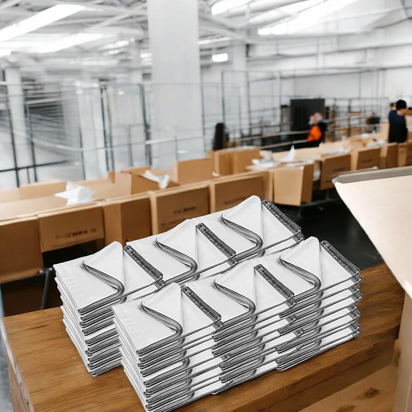 iMBAPrice 250 - 24x24 Premium Matte Finish White Poly Mailers Envelopes Bags (iMBA-8PM-250)