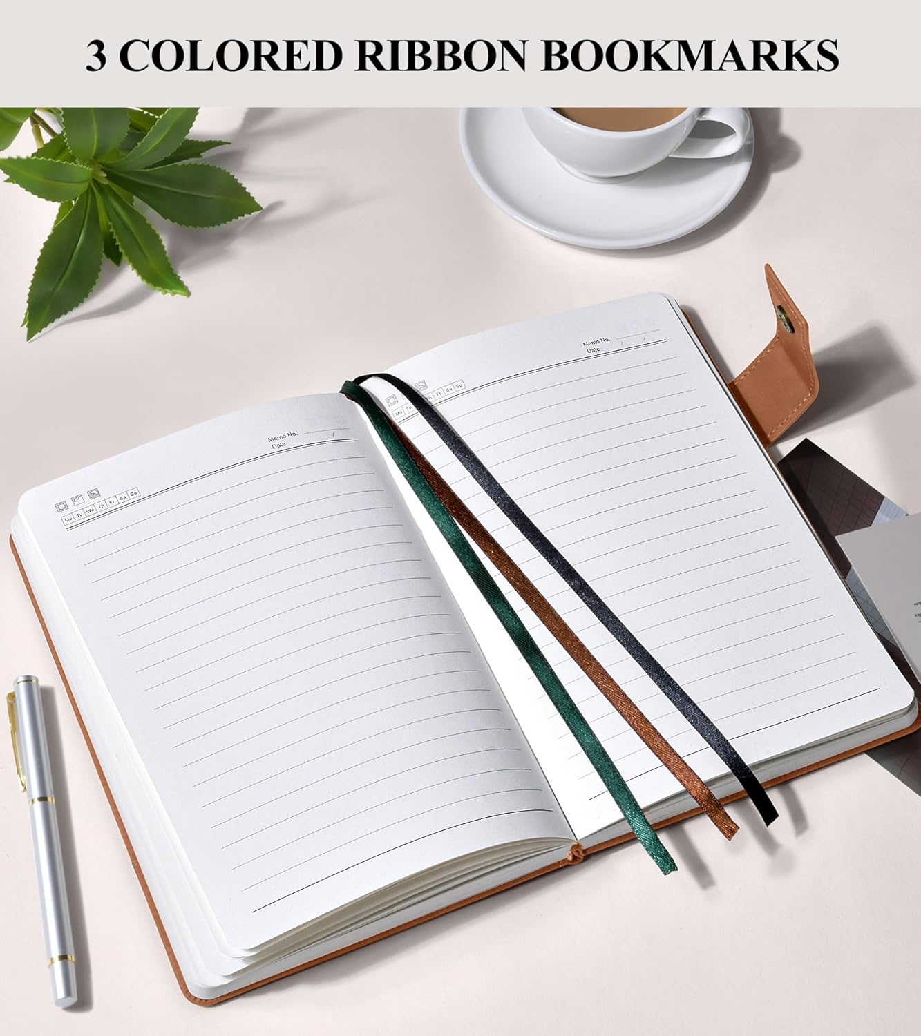 365 Page Thick Lined Journal Notebook for Men Women, B5 Large Leather Journals for Writing, Hardcover Notebooks for Work, School, Note Taking, Business, Travel Diary, College Ruled 7.6" x 10"