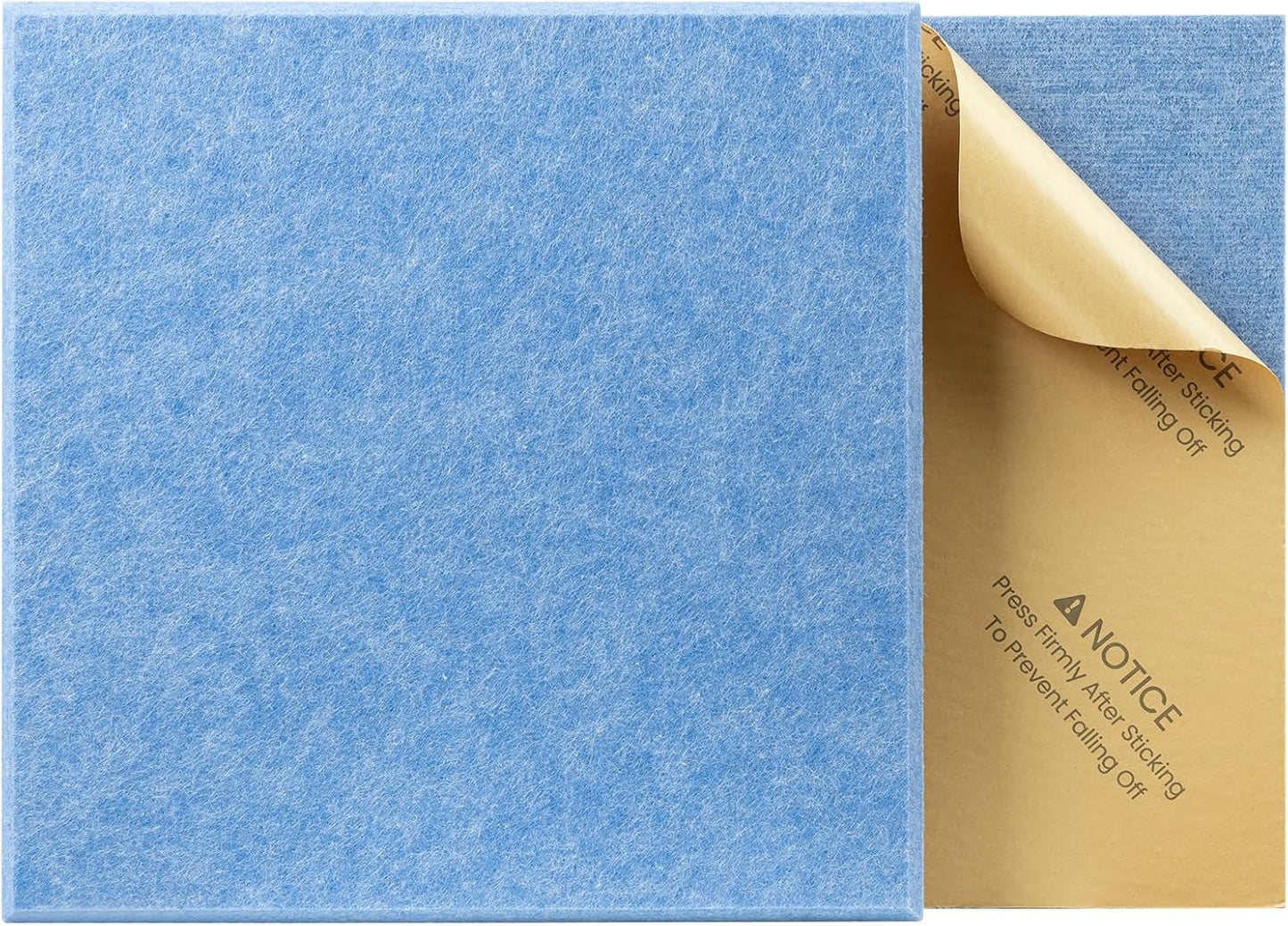 22 Pack Self-Adhesive Acoustic Panels, 12" X 12" X 0.4" High-Density Sound Proof Foam Panels for Walls, Soundproof Wall Panels for Home & Office (Light Blue)