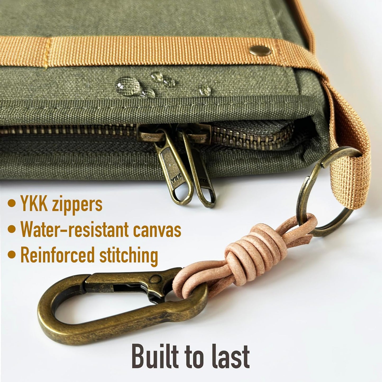 Le Vent A5 Field Notebook Organizer – 3-Layer Waxed Canvas Refillable Travelers Journal, Planner (200 Pages, 5x8) – Fits Moleskine, LEUCHTTURM1917, Hobonichi, Midori & Field Notes – Travel & Office Ready