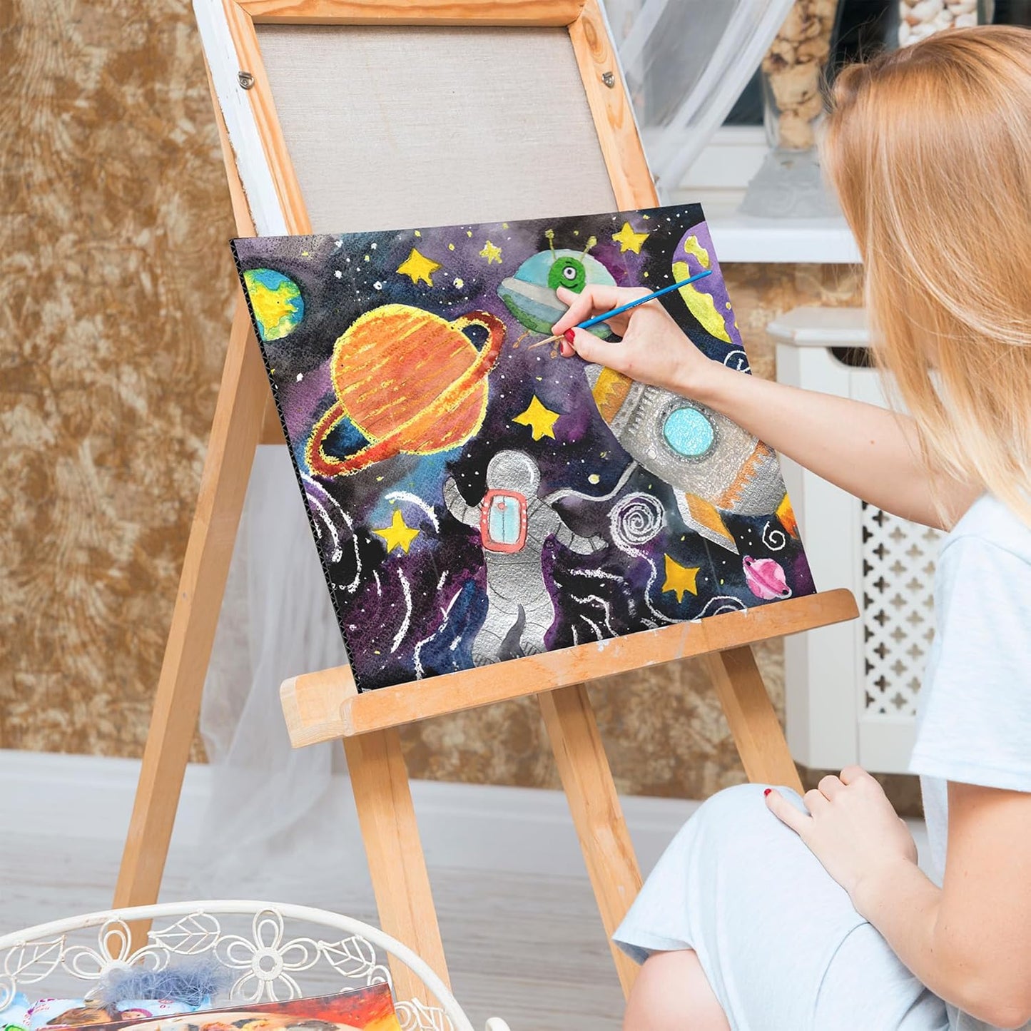 4 Pack Small Trifold Poster Board 21" x 14" Tri Fold Poster Boards Black Corrugated Cardboard Project Boards for Presentations, School Projects, Science Fair, Exhibition Event Display