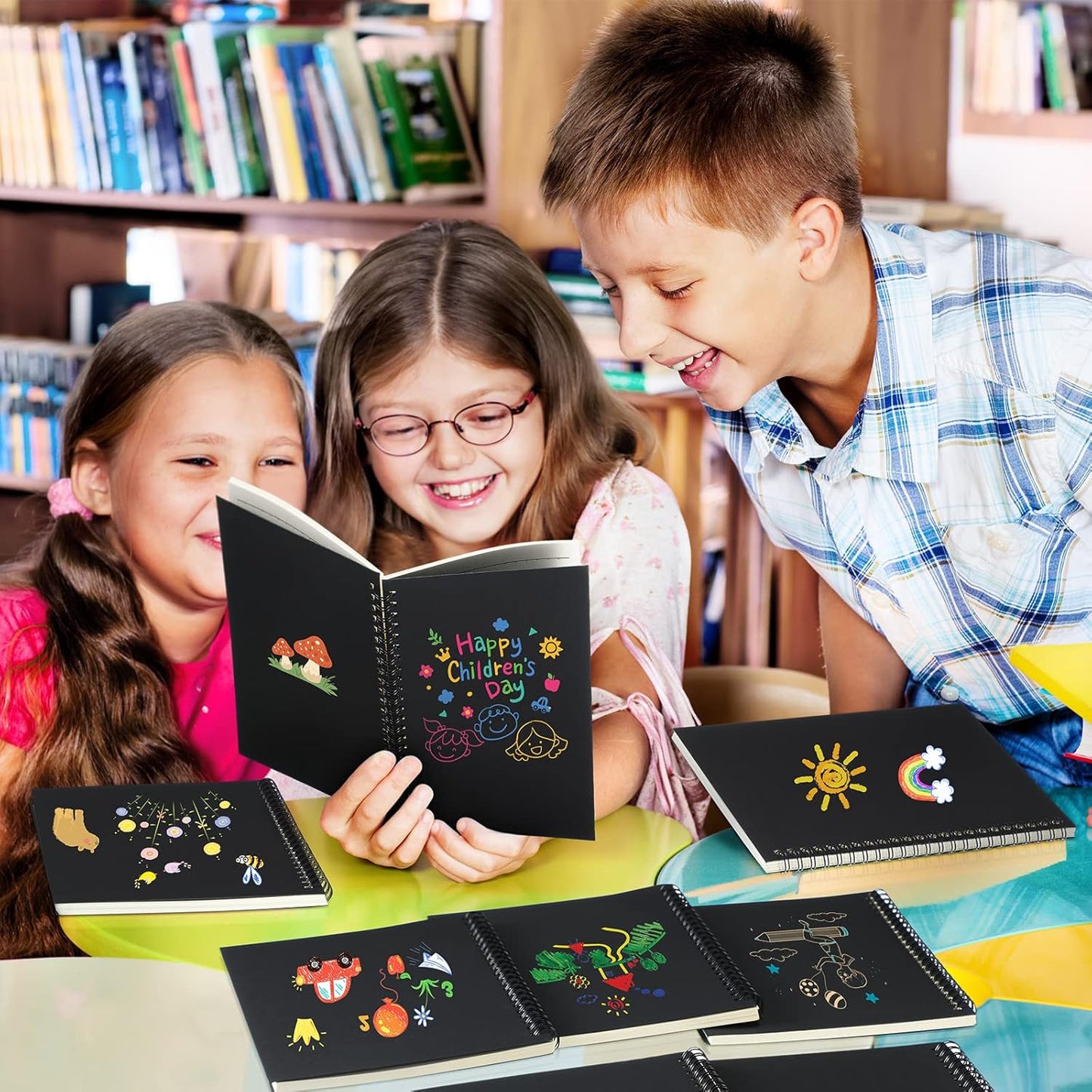 Yahenda Spiral Notebook Bulk A5 Journal Lined 8.3'' x 5.5'' Writing Composition Paper Small Notepad Subject Notebook for Students Office Business Back to School Supplies(Black,200 Pcs)