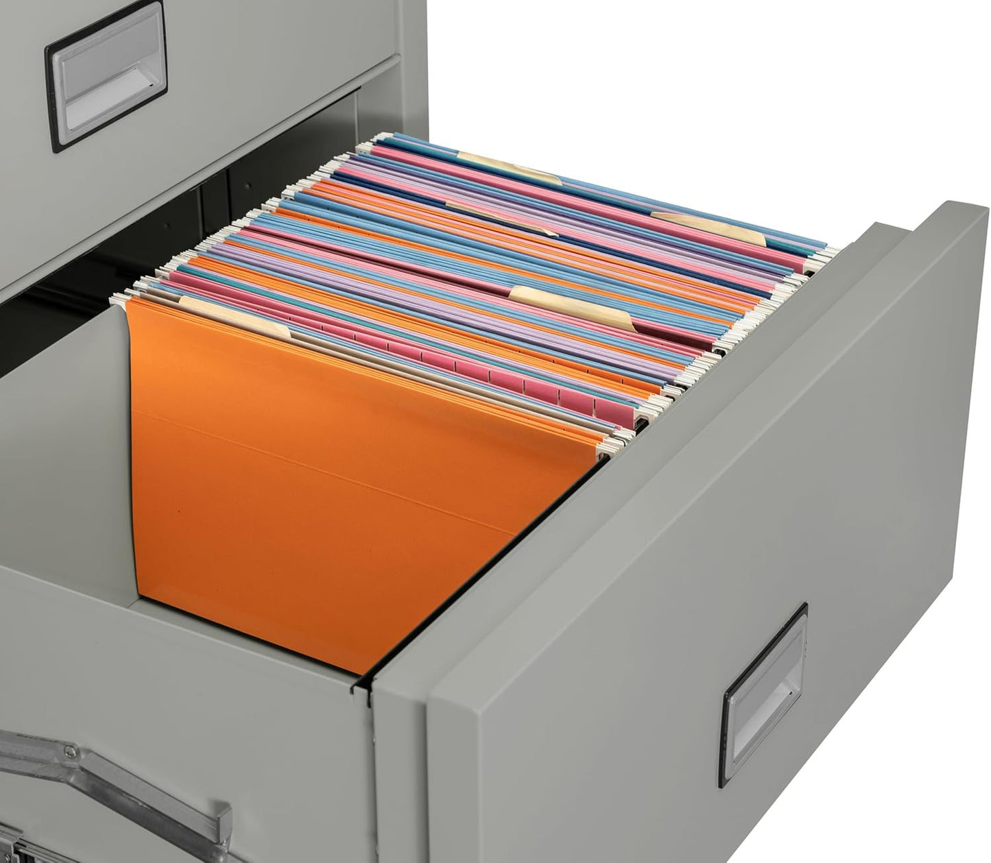 31 inch Wide 3-Drawer Lateral Fireproof File Cabinet – Legal and Letter Size Filing – Key Lock – Water Resistant – Fire Safe and Impact Rated – Light Gray Finish – Model LAT3W31LG