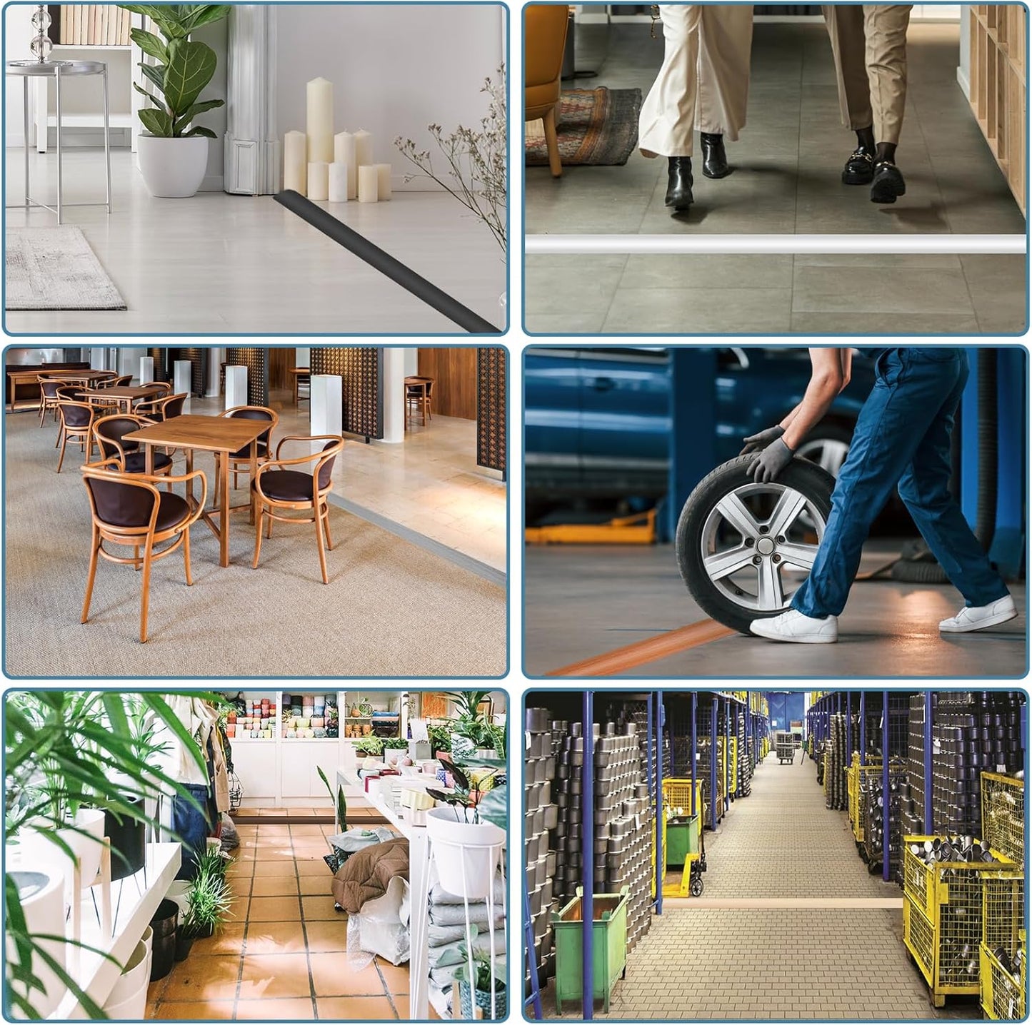 Floor Cord Covers for Wires 10FT Cable Hider Wire Coverr Self Adhesive Cord Hider Floor for Offices, Homes, Workshops, Warehouses Cable Cavity 0.51" W x 0.31" H