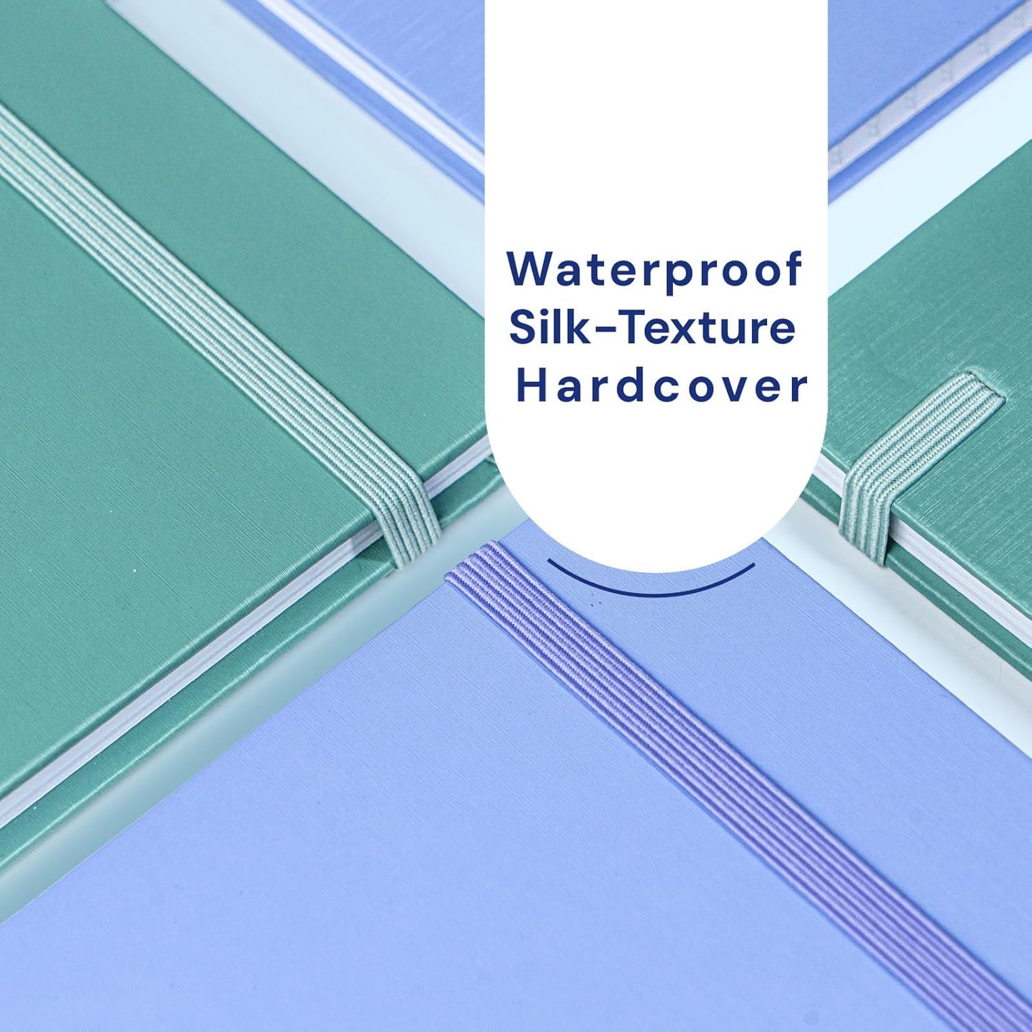 A4 Lined Journal Notebook, 8mm Ruled Notepad, Journaling for Writing, Work, School, Travel and Note Taking, Hardcover 160 Pages (80 Sheets) 8.27 x 11.6 inches, 3 Pack (Black+Blue+Red)