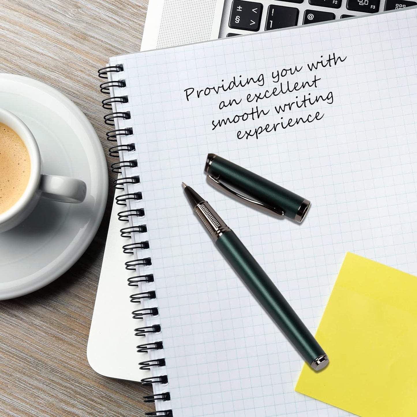 Liquid Ink Rollerball Pen,Essential Business Nice Pens,Metal pen Smooth writing stylish design effortless writing,Luxury pens with gift case for Men & Women with 2 Refills