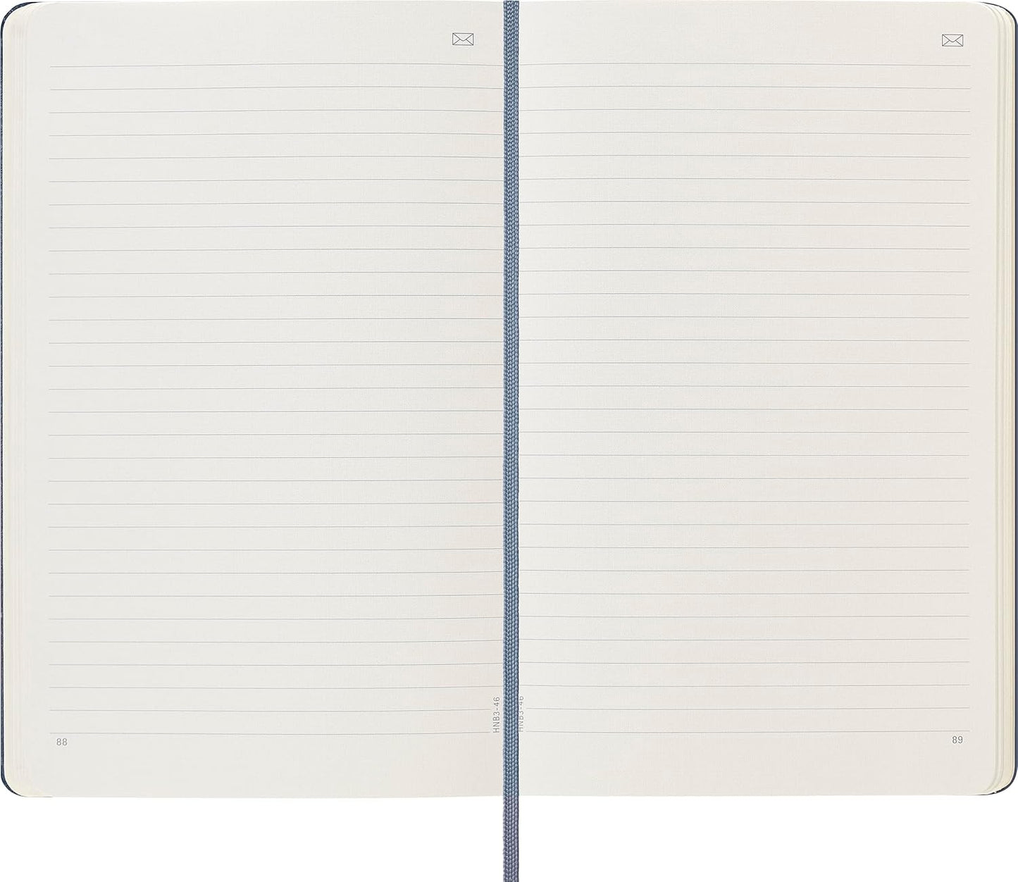 Moleskine Smart Notebook, Large, Ruled, Sapphire Blue, Hard Cover (5 x 8.25)