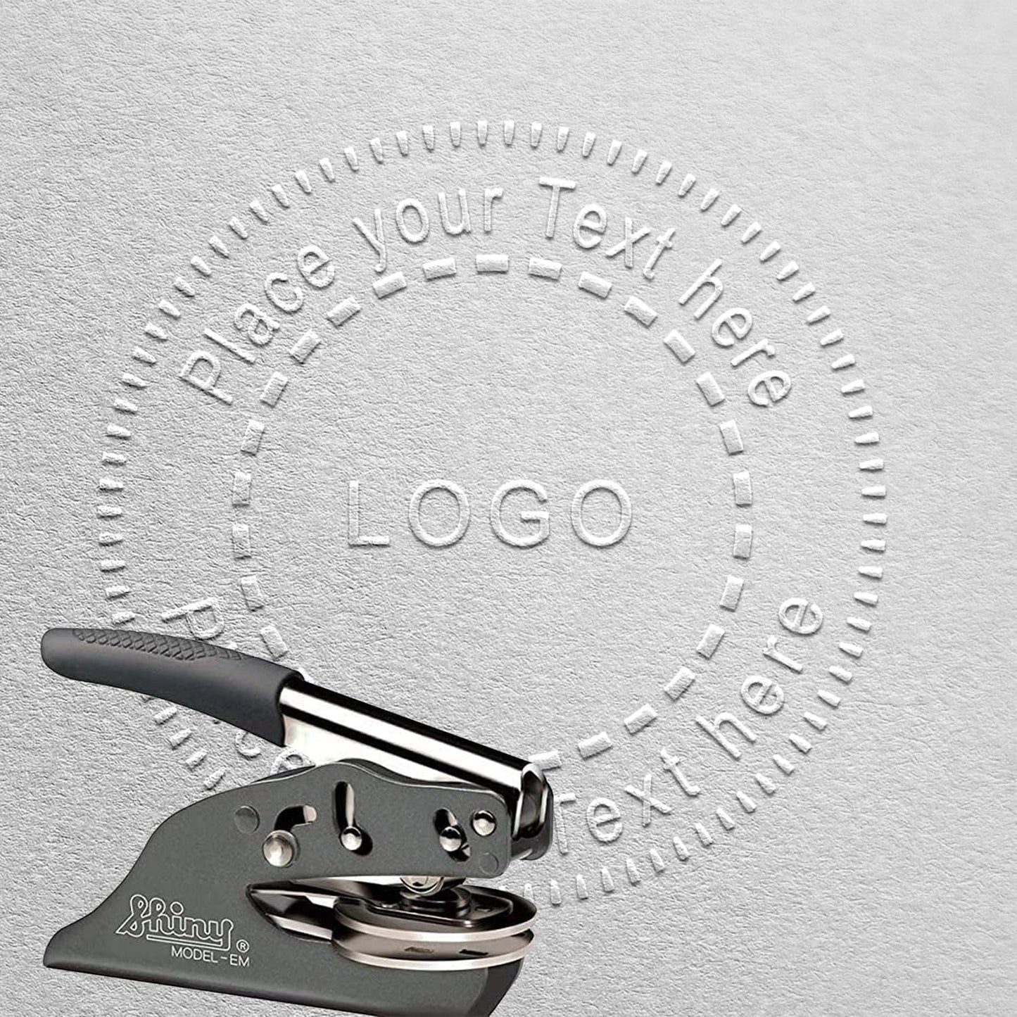 2 inch Custom Embosser with Logo, Personalize with logo and text