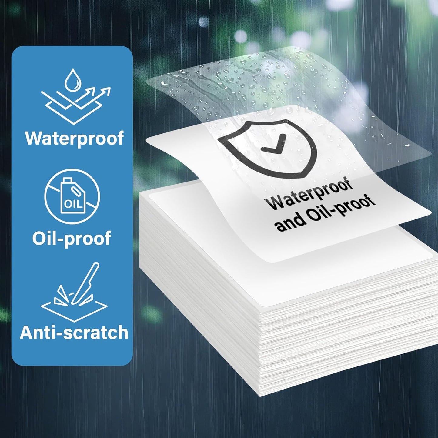 LotFancy 4x6 Thermal Labels, 500 Shipping Labels with Perforation, Permanent Adhesive, White Mailing Label Stickers, Compatible with Rollo, Zebra Thermal Printers