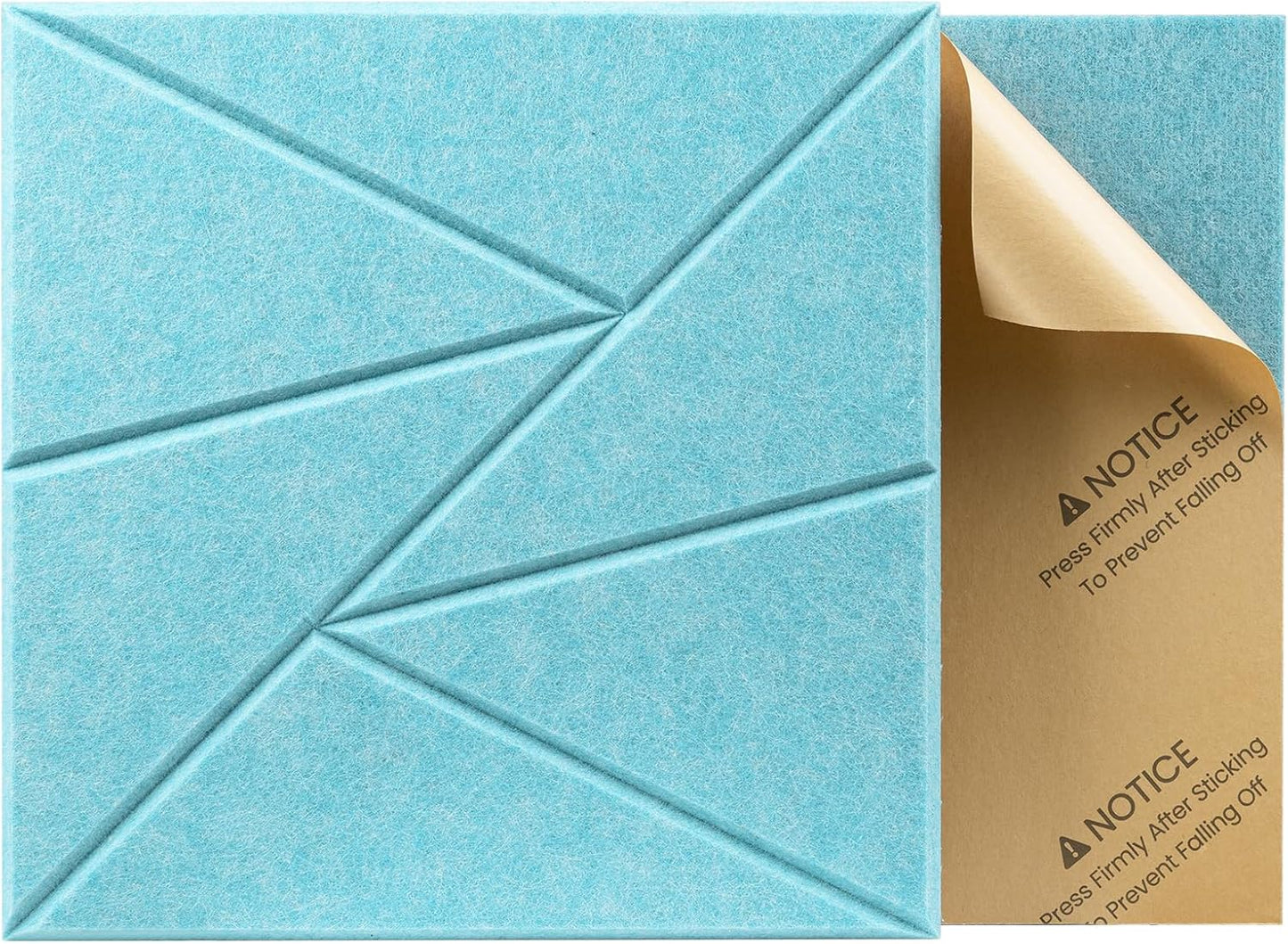 22 pack Acoustic Panels With Self-Adhesive, 12"X 12"X 0.4"Sound Proof Foam Panels, Sound Panels High Density, Soundproof Wall Panels for Home Studio Office Aqua Blue