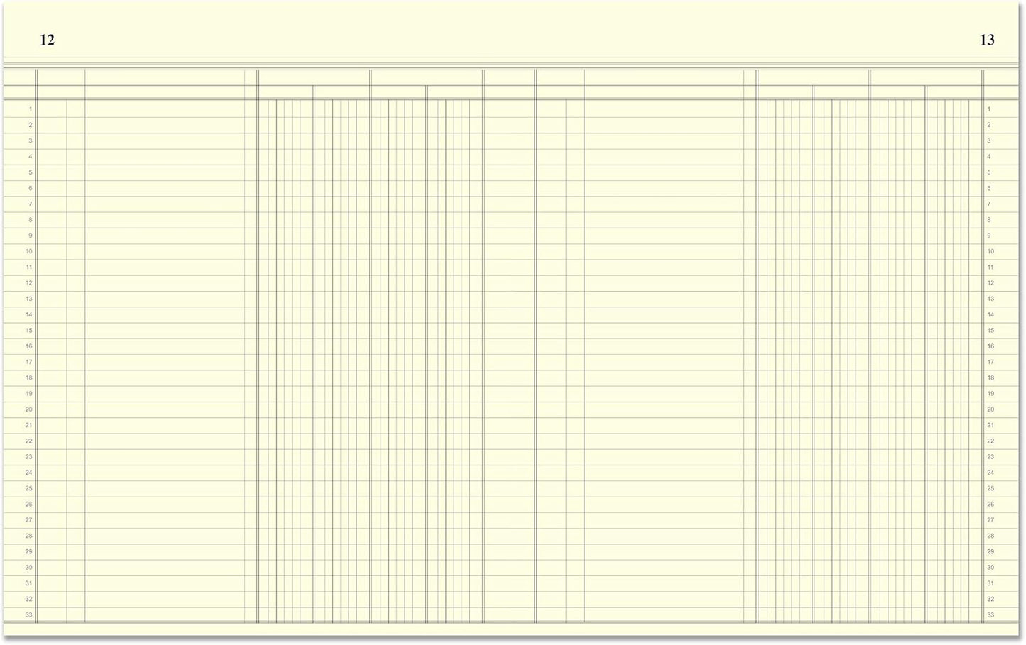 BookFactory Account Book/Ledger Book/Accounting/Account Notebook (4 Column/Four Columns Columnar Book Format) - 168 Pages, 8'' x 10'', Burgundy Cover, Section Sewn Hardbound (ACT-168-S4CM-A-LMT16-AX)